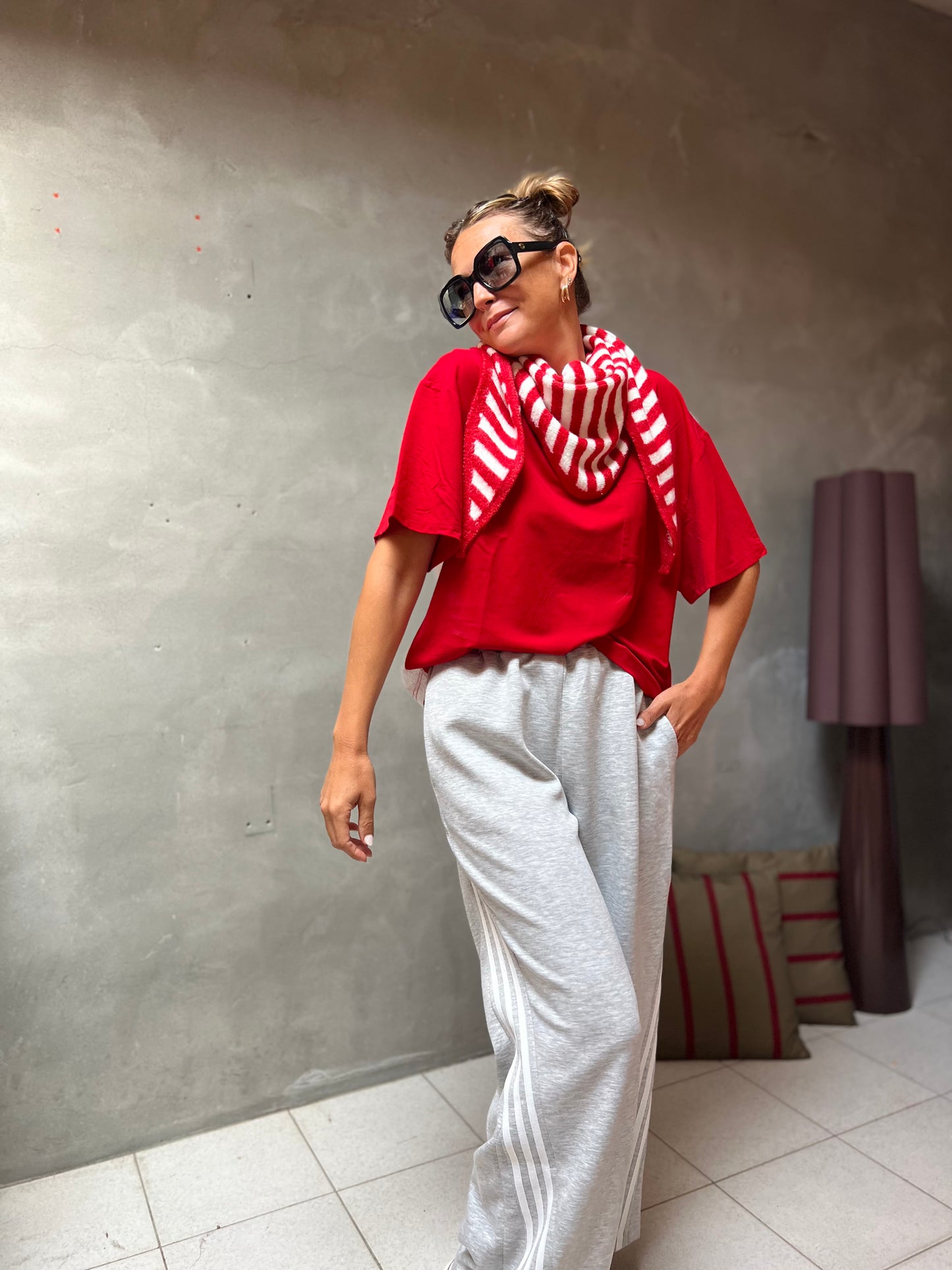 T-SHIRT RED/WHITE