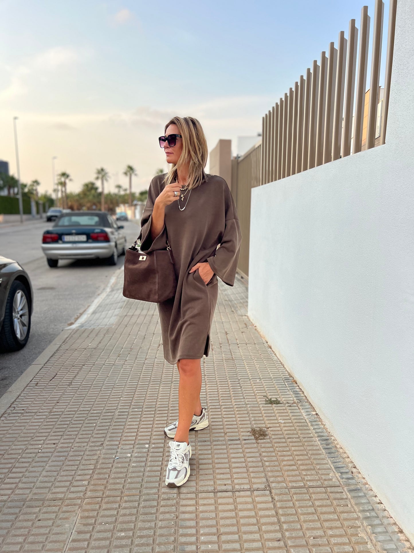 URBAN SOFTY MOCHA MIST DRESS