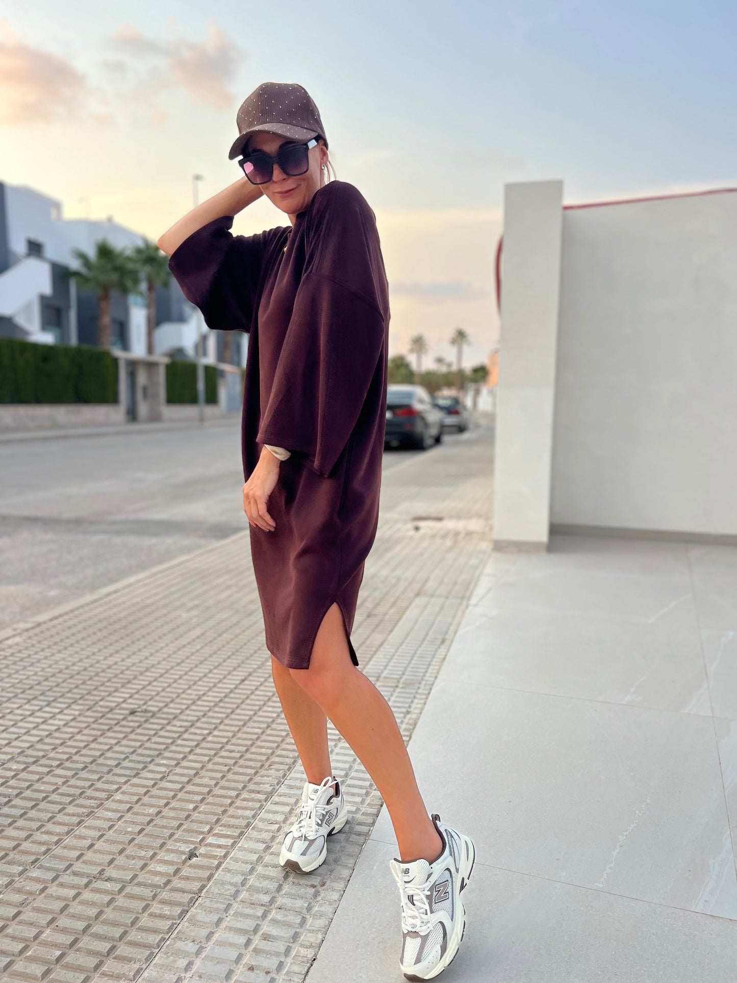 URBAN SOFTY ESPRESSO DRESS
