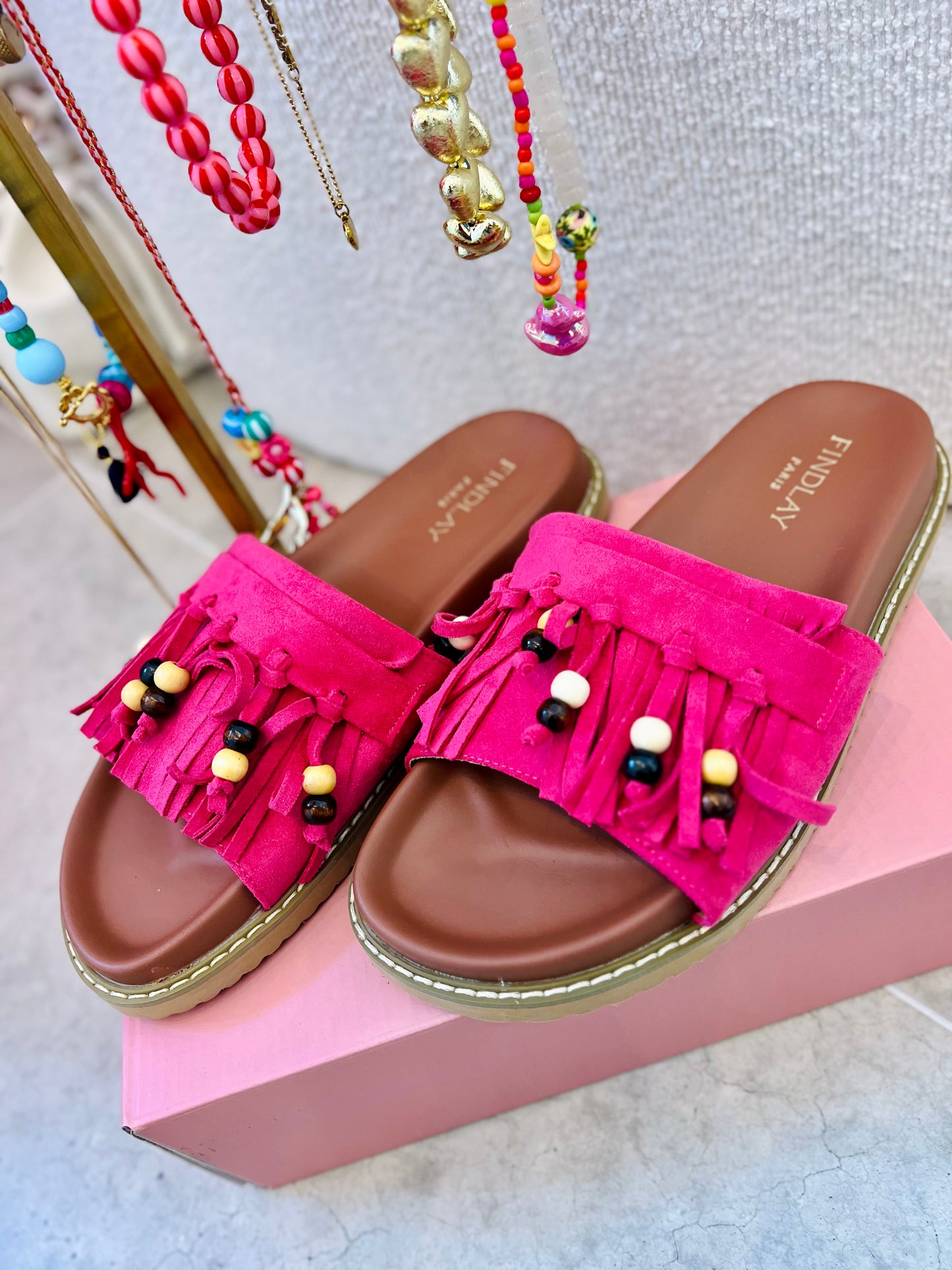 BACHA SLIPPERS FUSHIA
