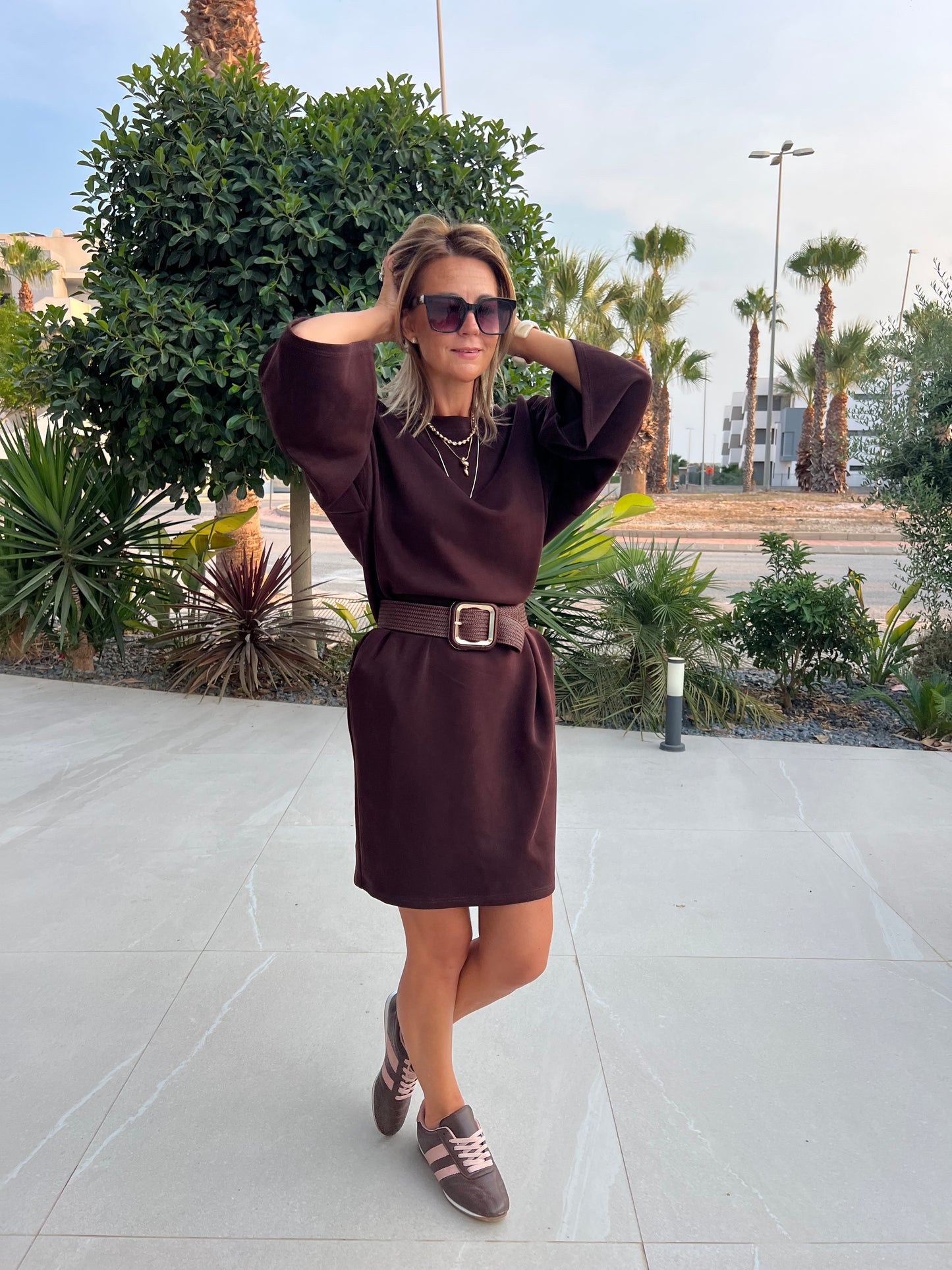 URBAN SOFTY ESPRESSO DRESS