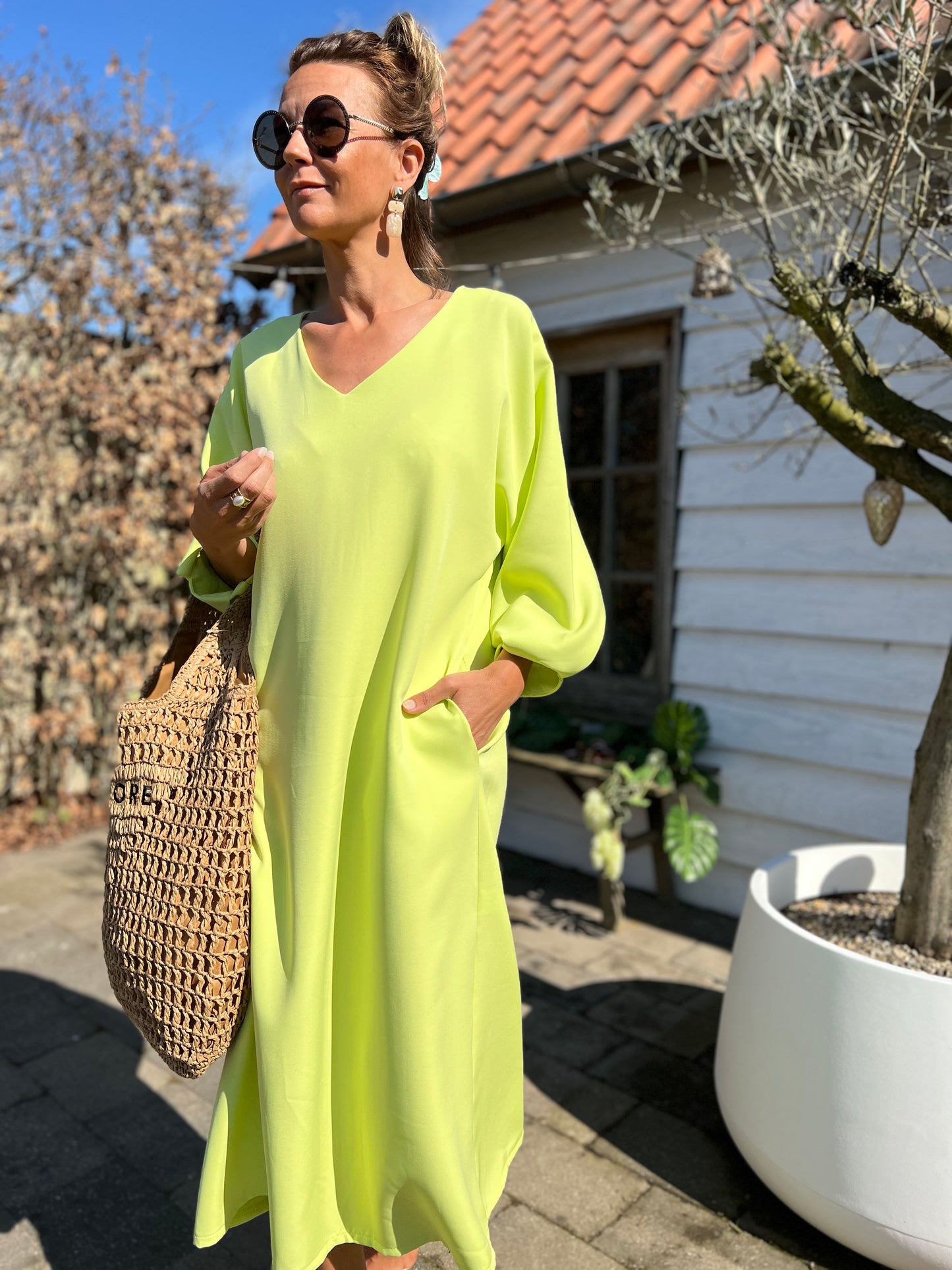 LIME GLOW DRESS