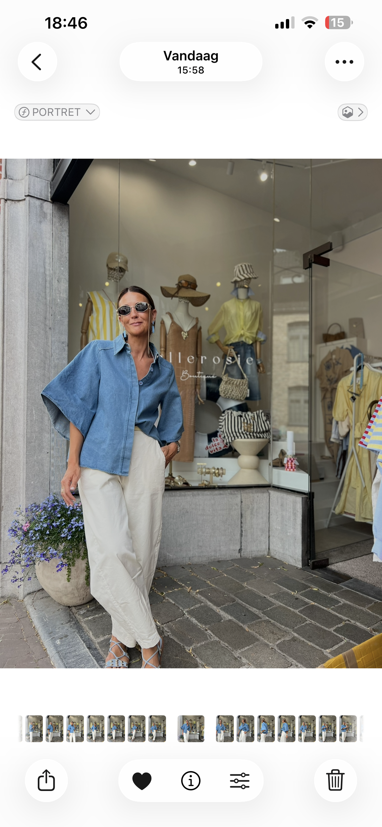 NORMY DENIM BLOUSE laatste S
