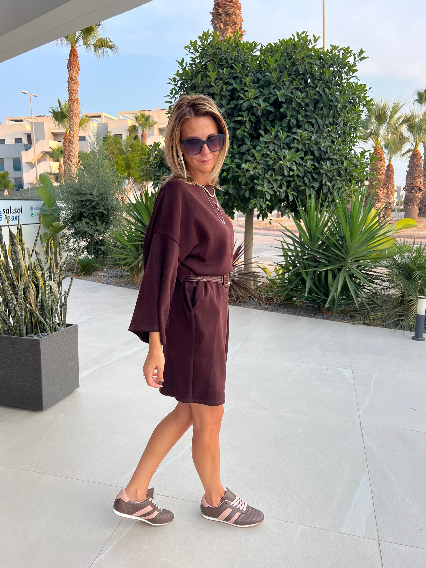 URBAN SOFTY ESPRESSO DRESS
