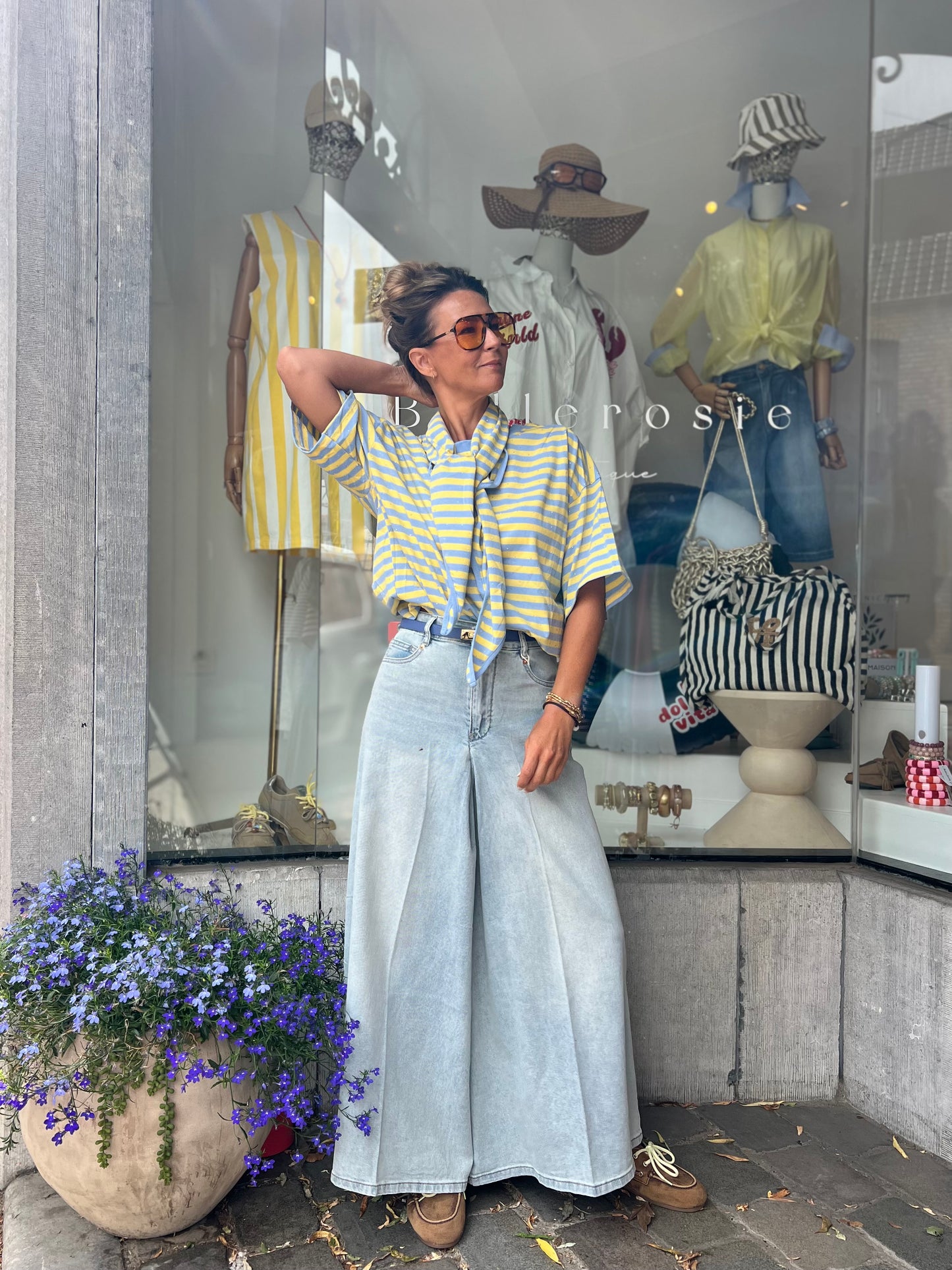 PALAZZO JEANS PANTS