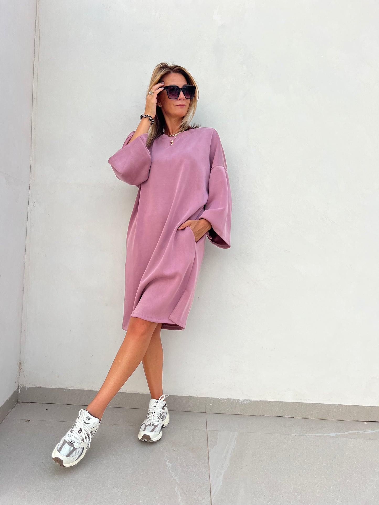 URBAN SOFTY DRESS OLD PINK