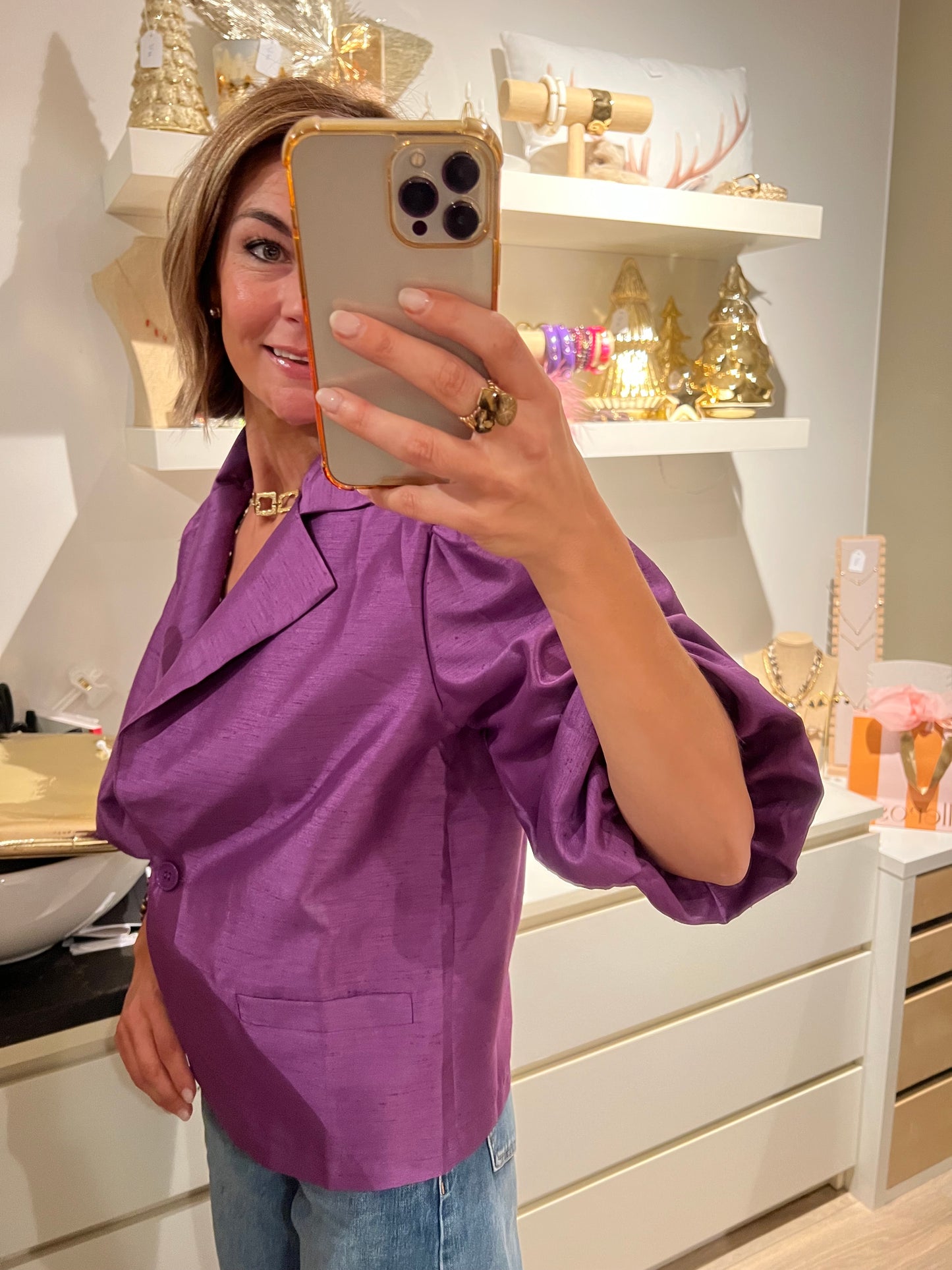 CARLY BLAZER/BLOUSE