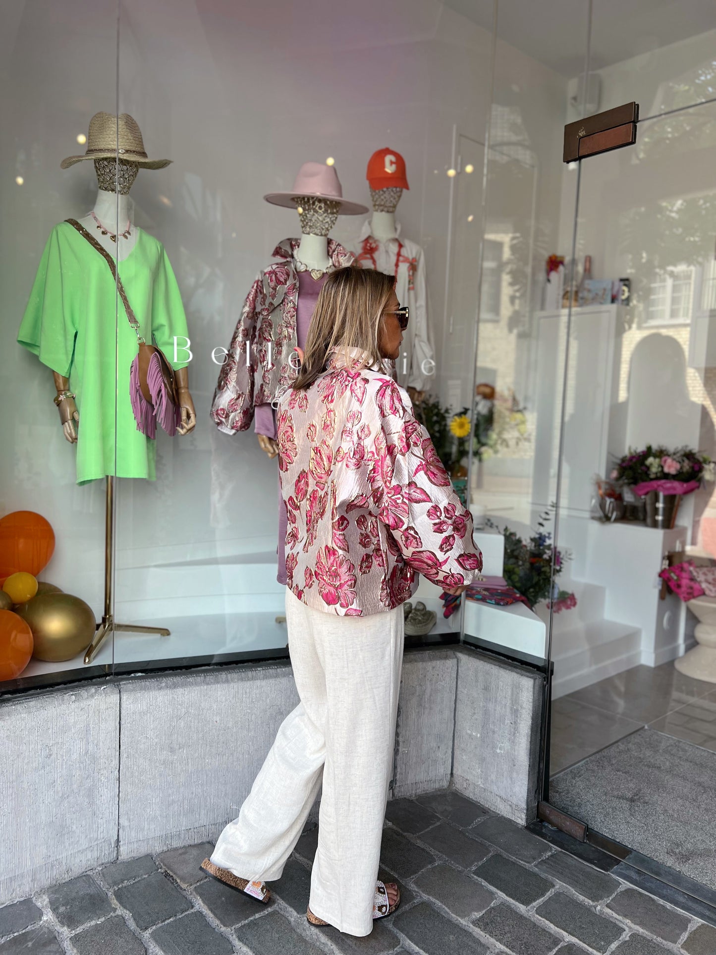 FLORAL PINK JACKET