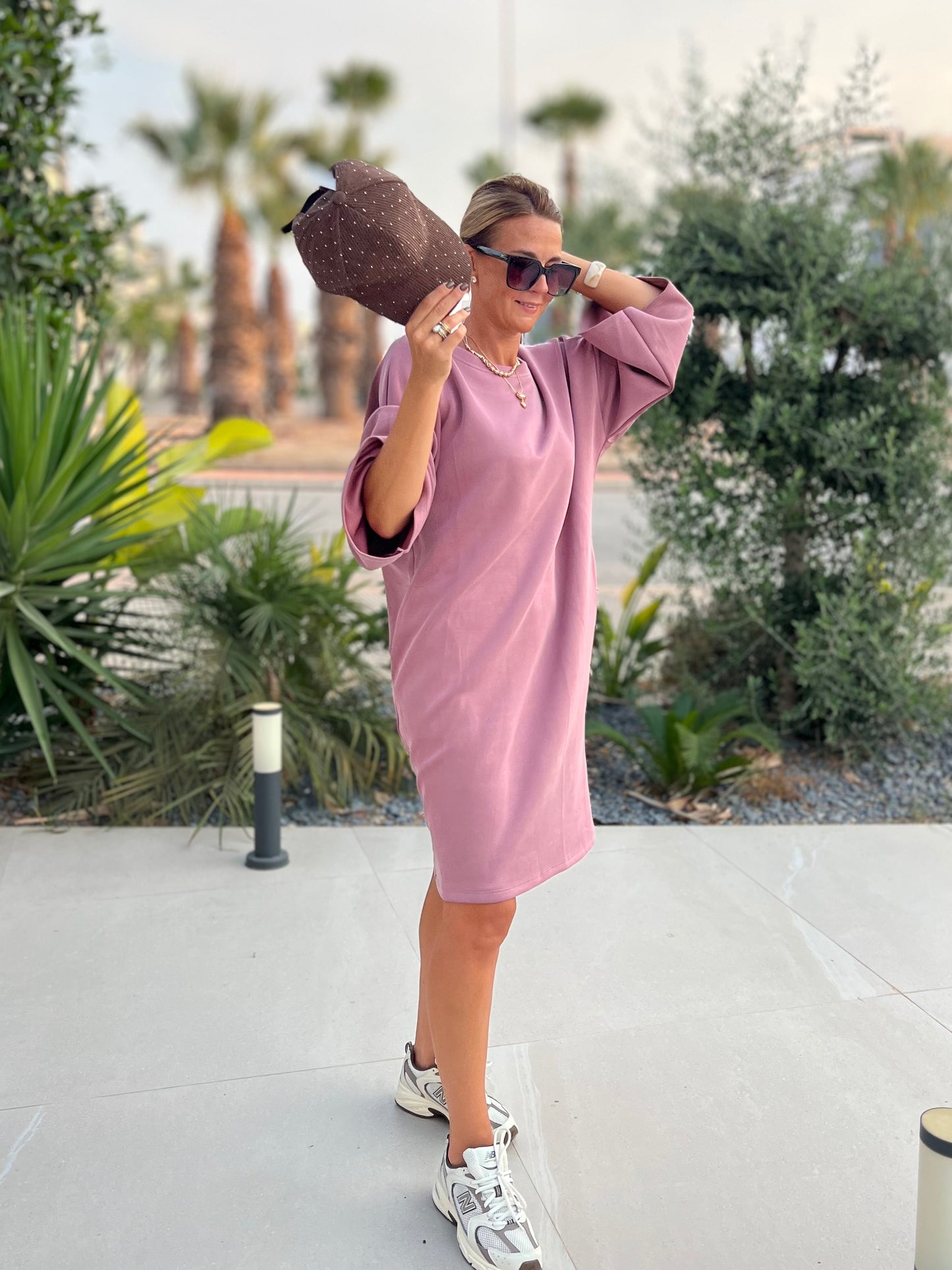URBAN SOFTY DRESS OLD PINK