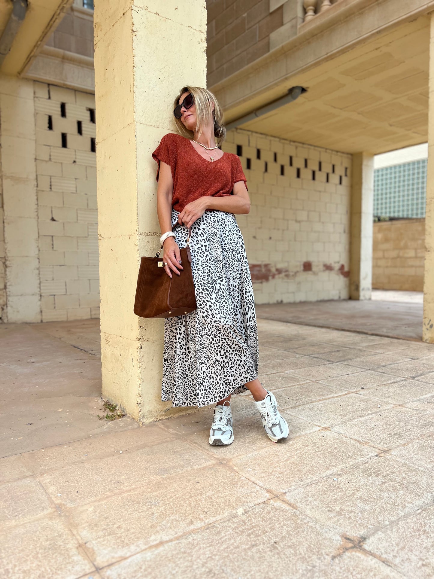 LUREX TOP COGNAC