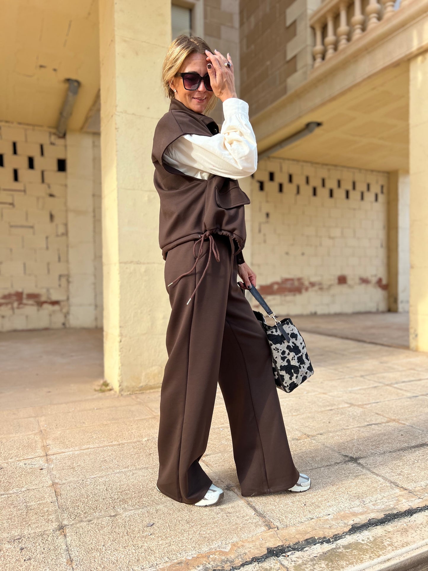 NELLY GILET BROWN