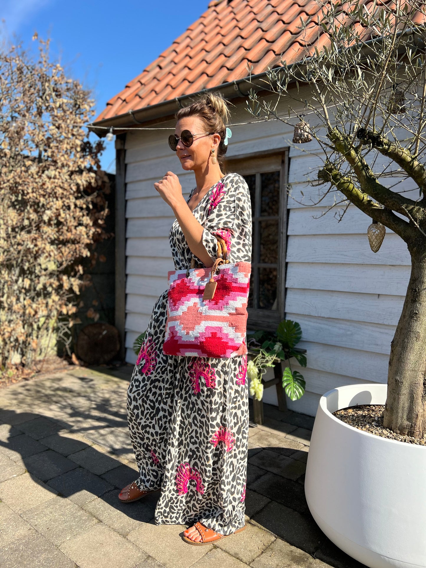 MILLIE LÉOPARD WIDE JUMPSUIT