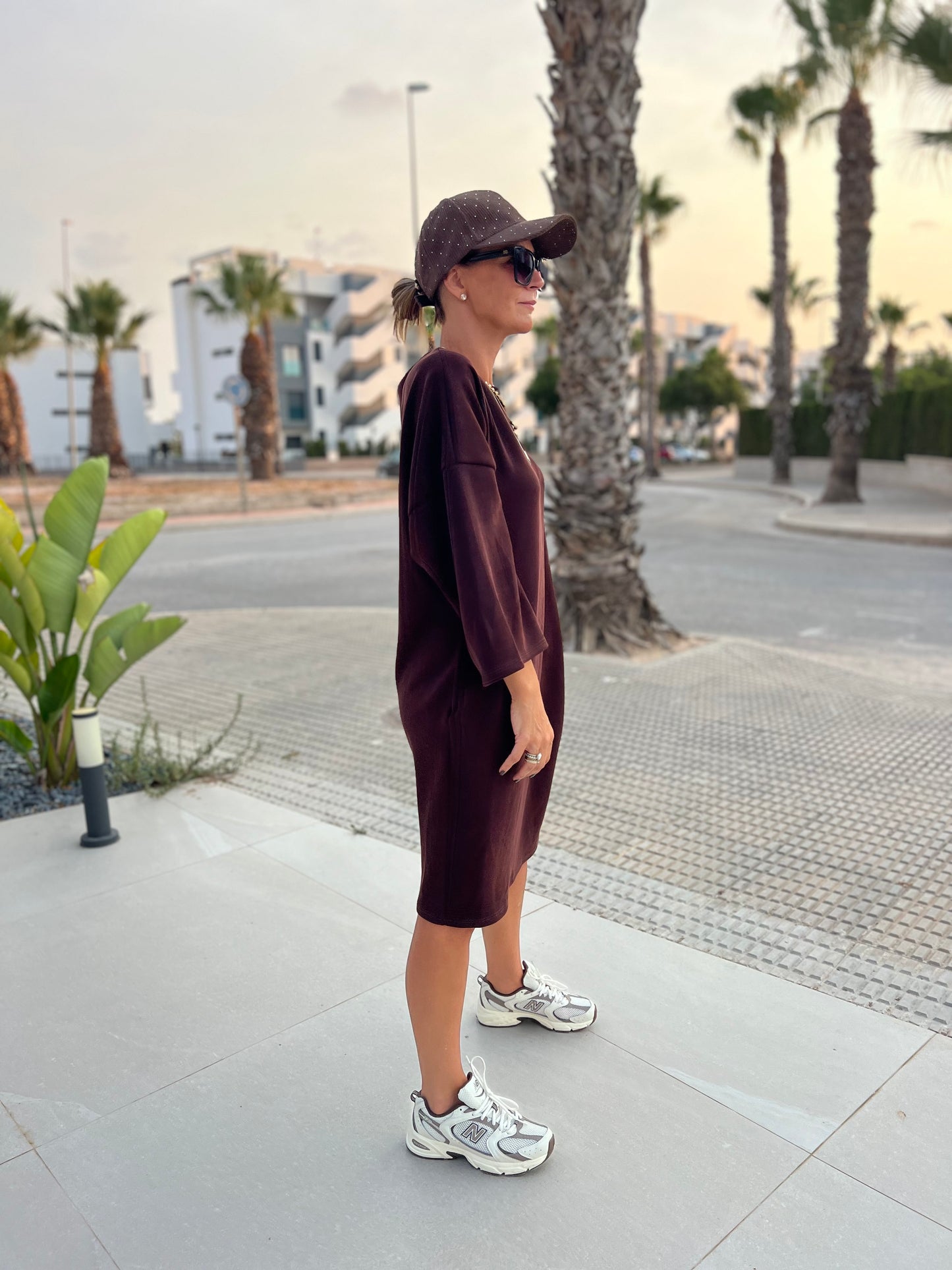 URBAN SOFTY ESPRESSO DRESS