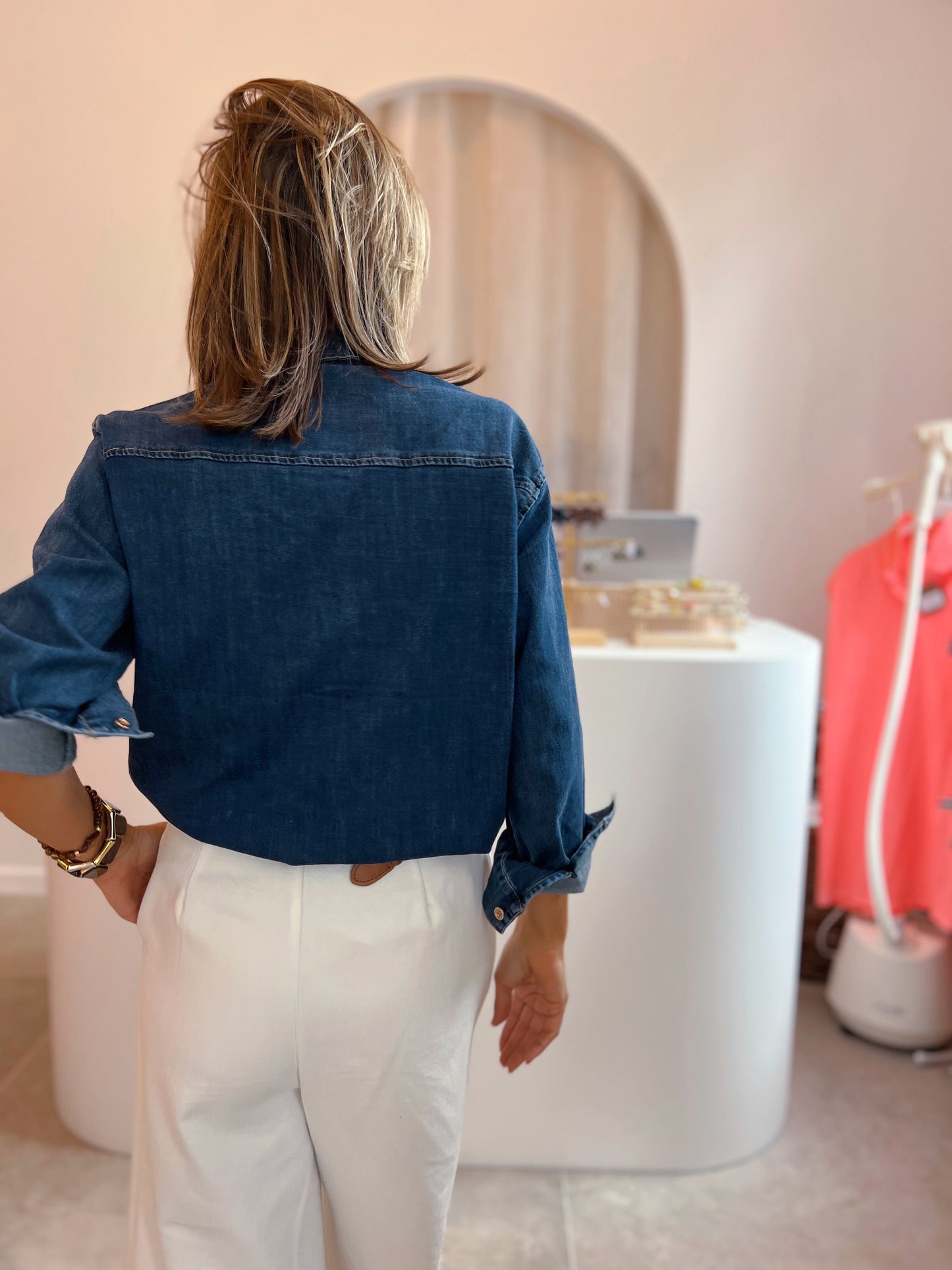 DENIM BLOUSE