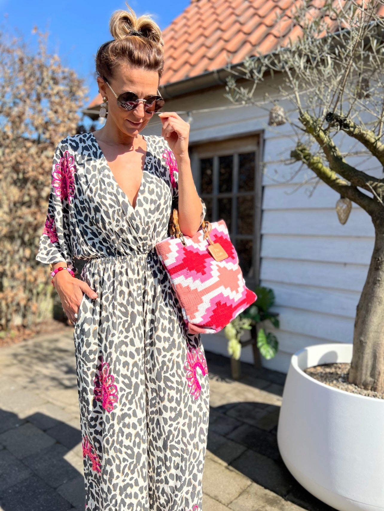 MILLIE LÉOPARD WIDE JUMPSUIT