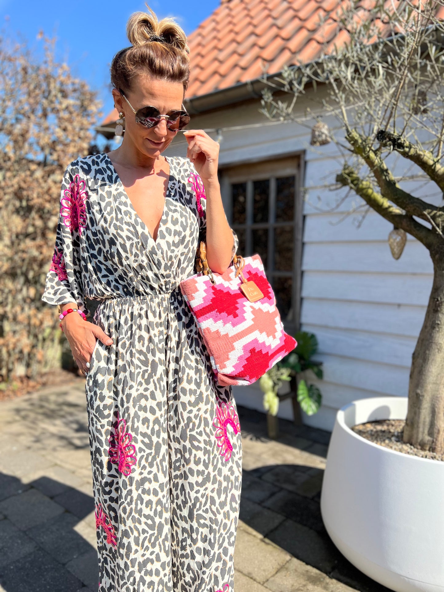MILLIE LÉOPARD WIDE JUMPSUIT