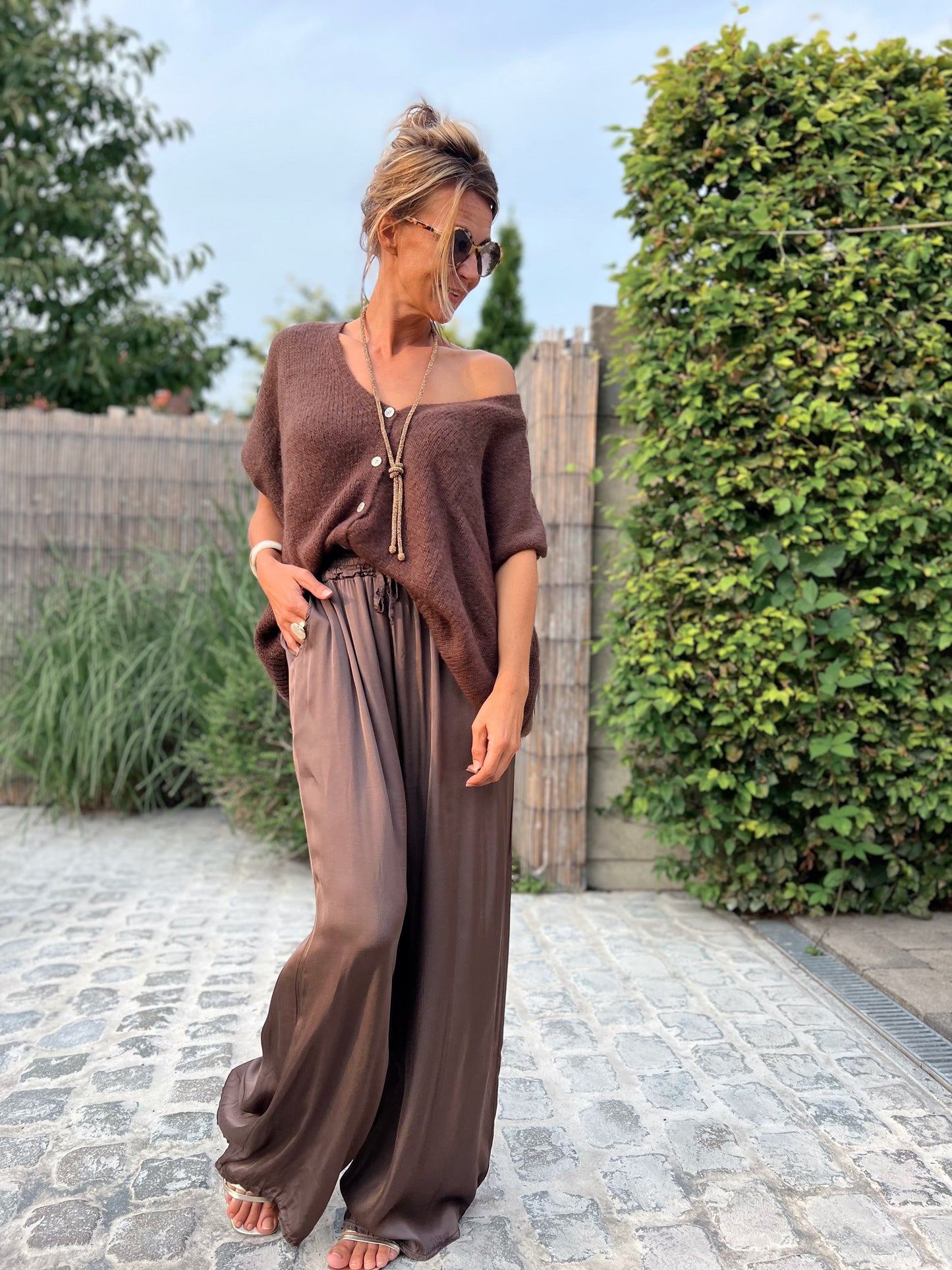 CHARMY GILET CHOCOLATE