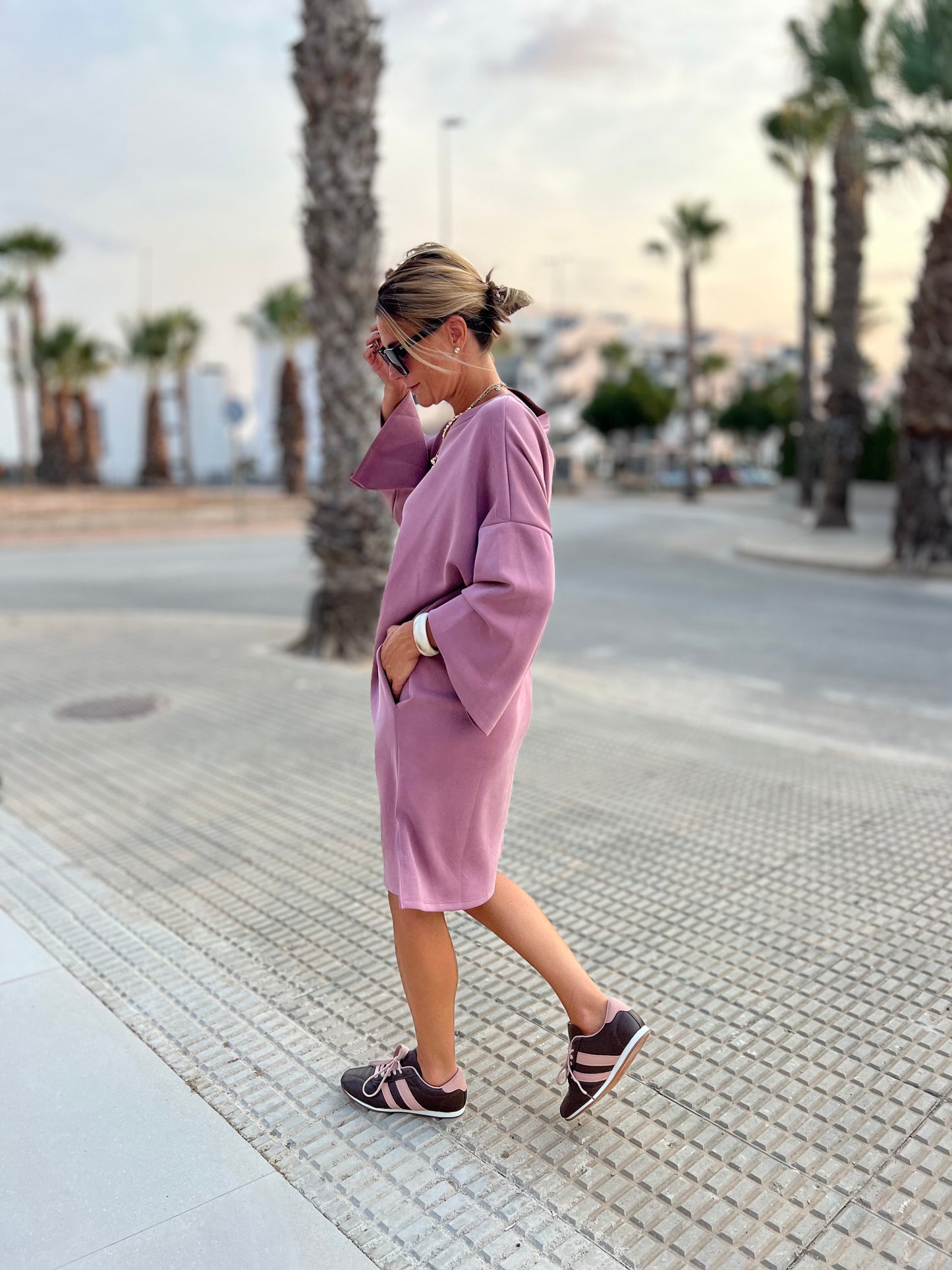 URBAN SOFTY DRESS OLD PINK