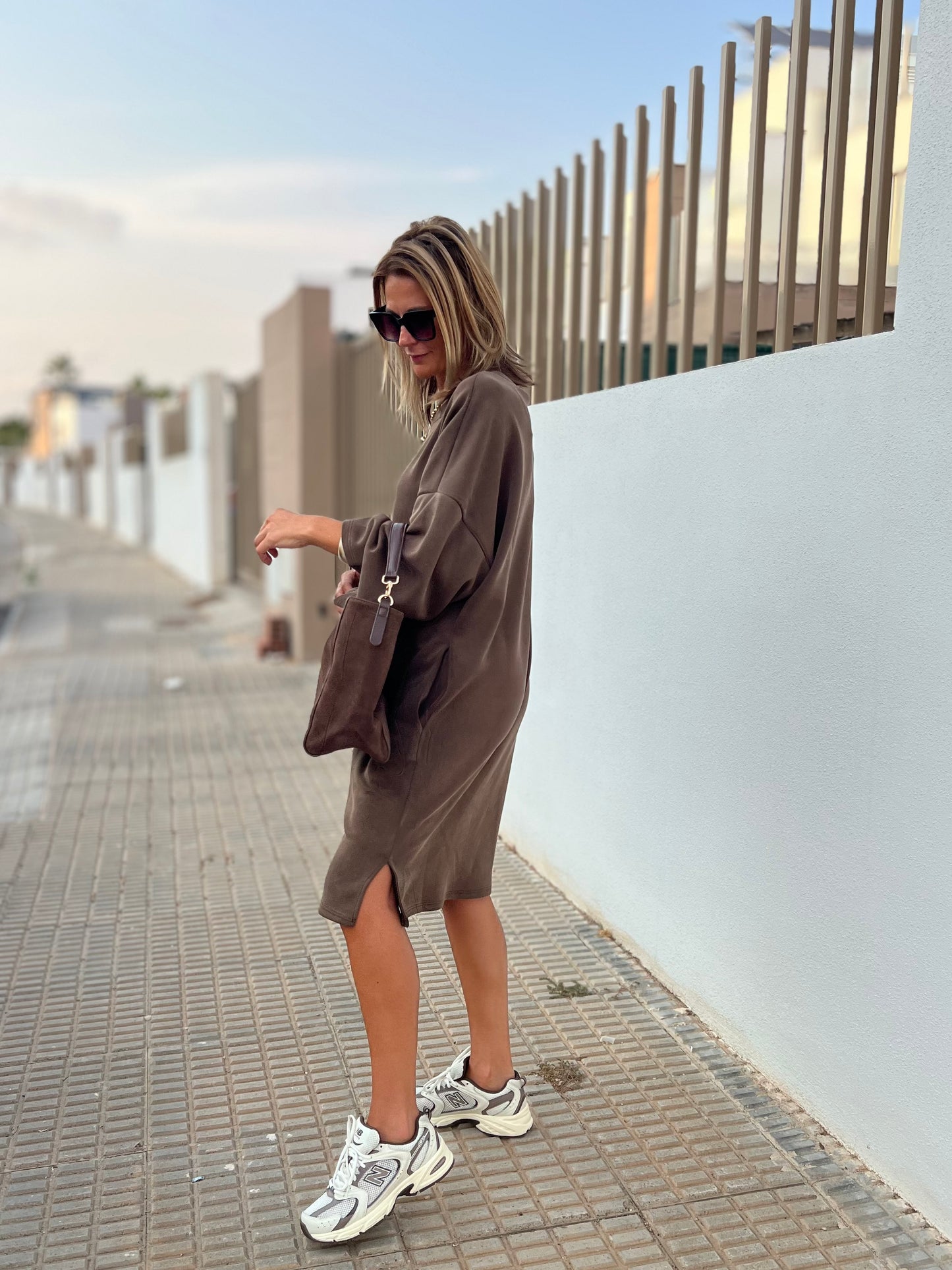 URBAN SOFTY MOCHA MIST DRESS