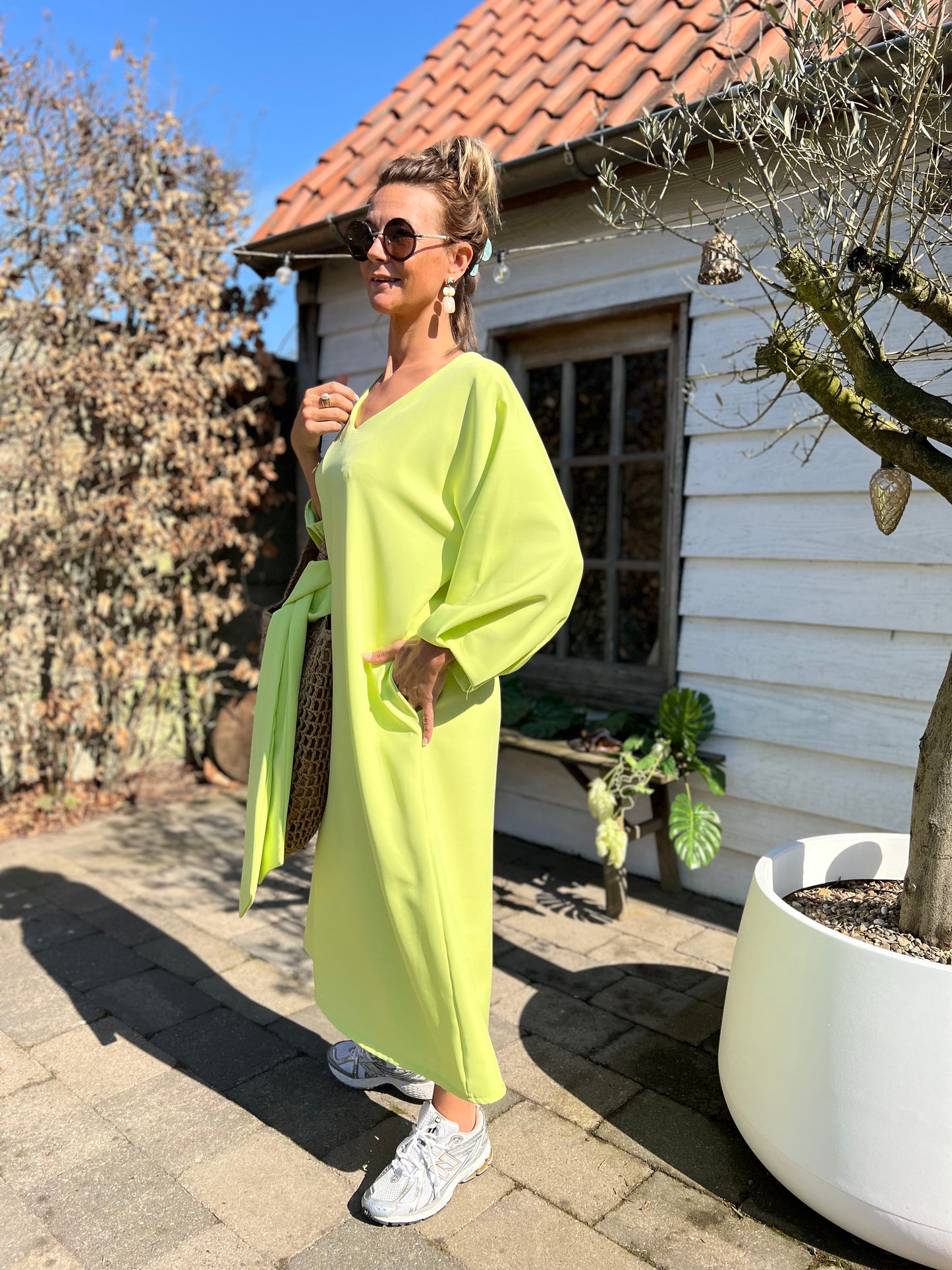 LIME GLOW DRESS