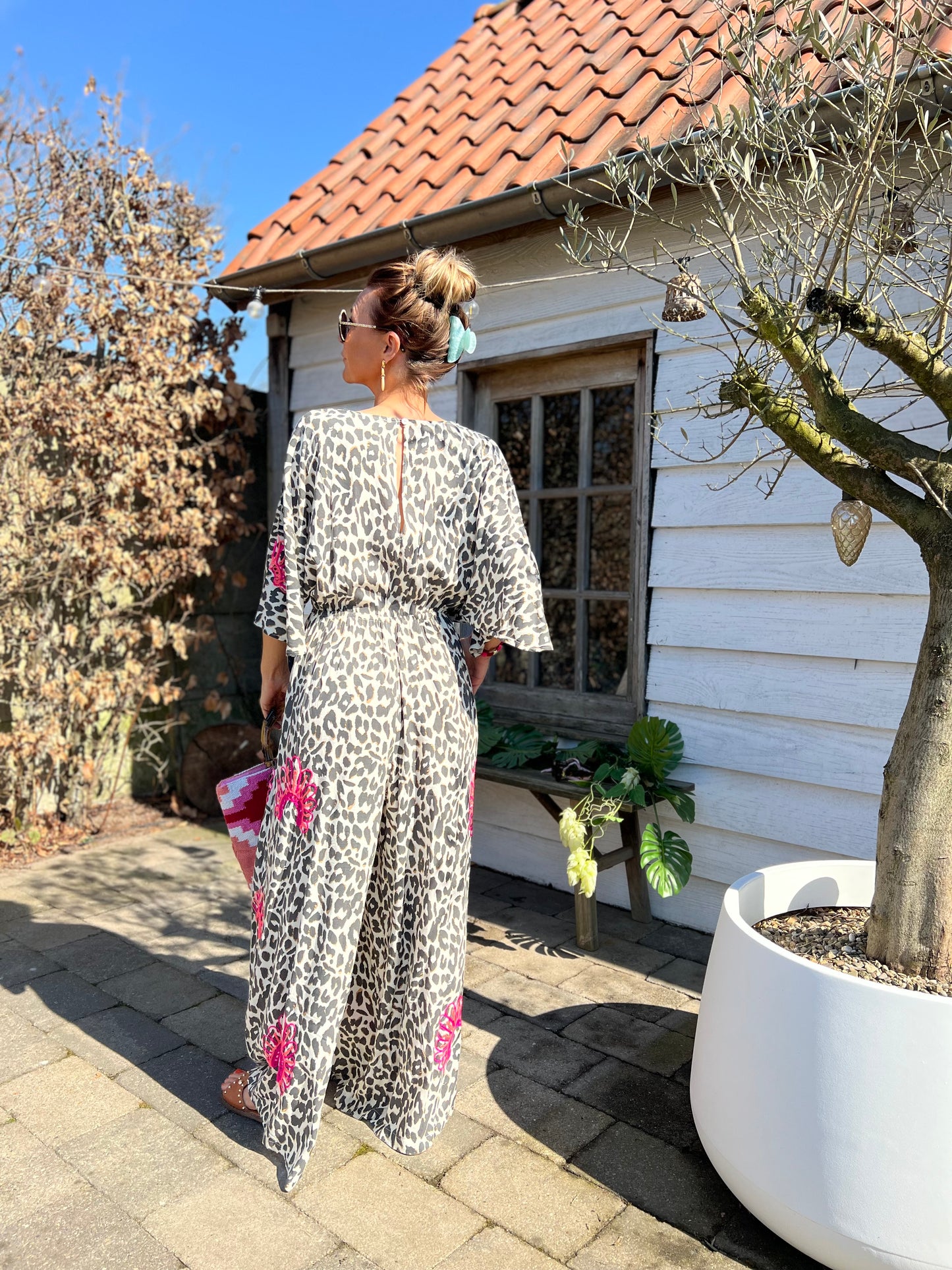 MILLIE LÉOPARD WIDE JUMPSUIT