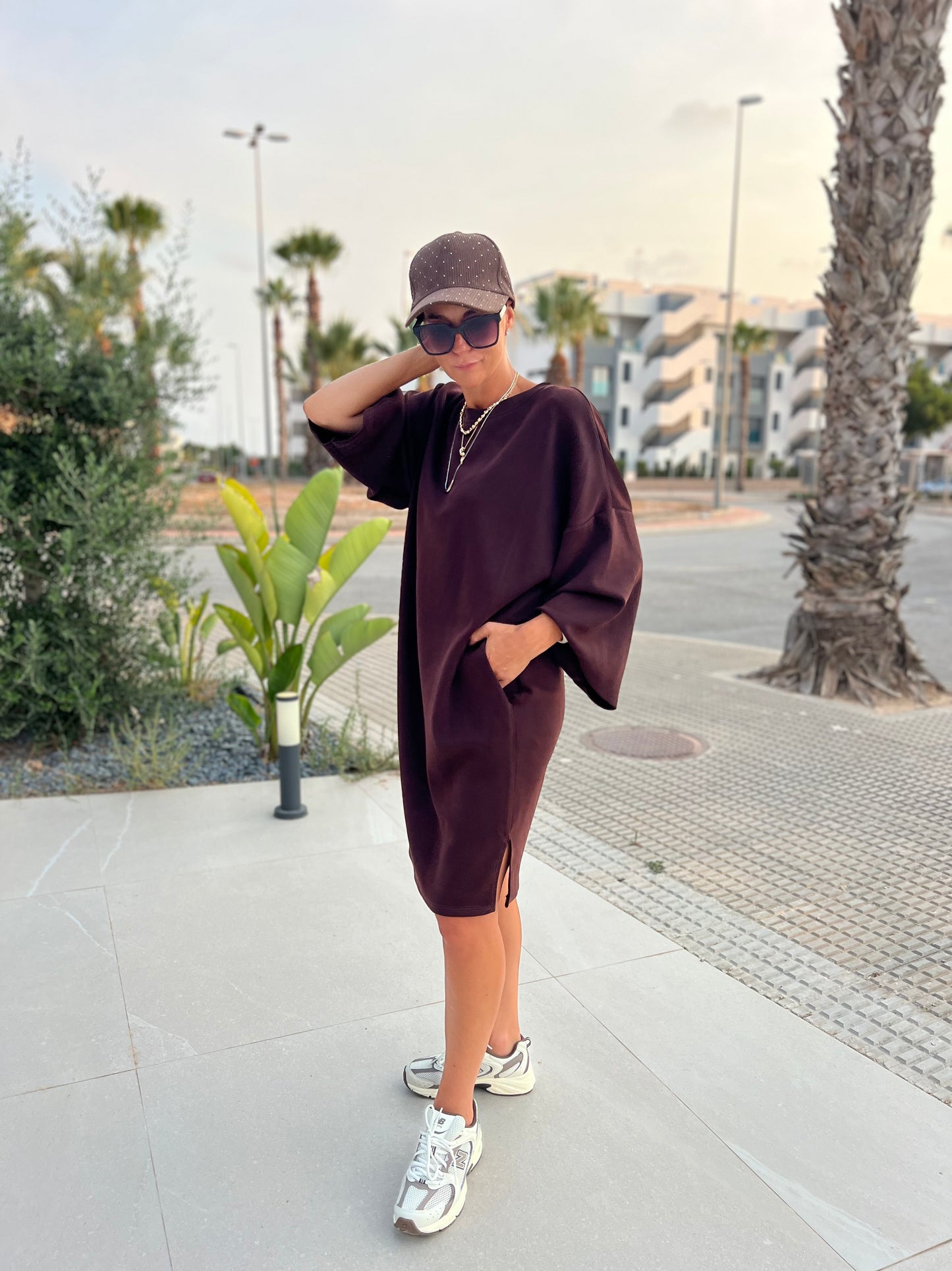 URBAN SOFTY ESPRESSO DRESS