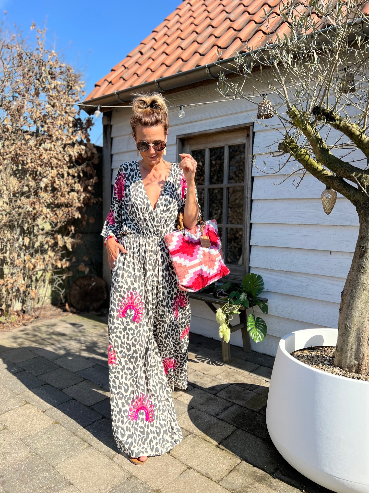 MILLIE LÉOPARD WIDE JUMPSUIT