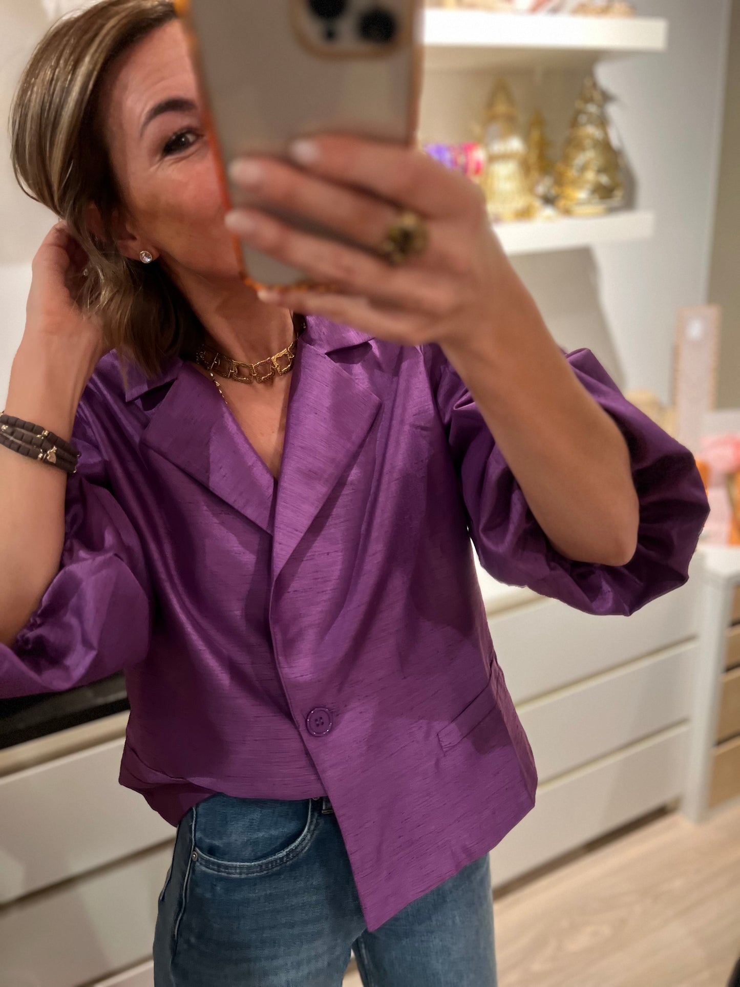 CARLY BLAZER/BLOUSE