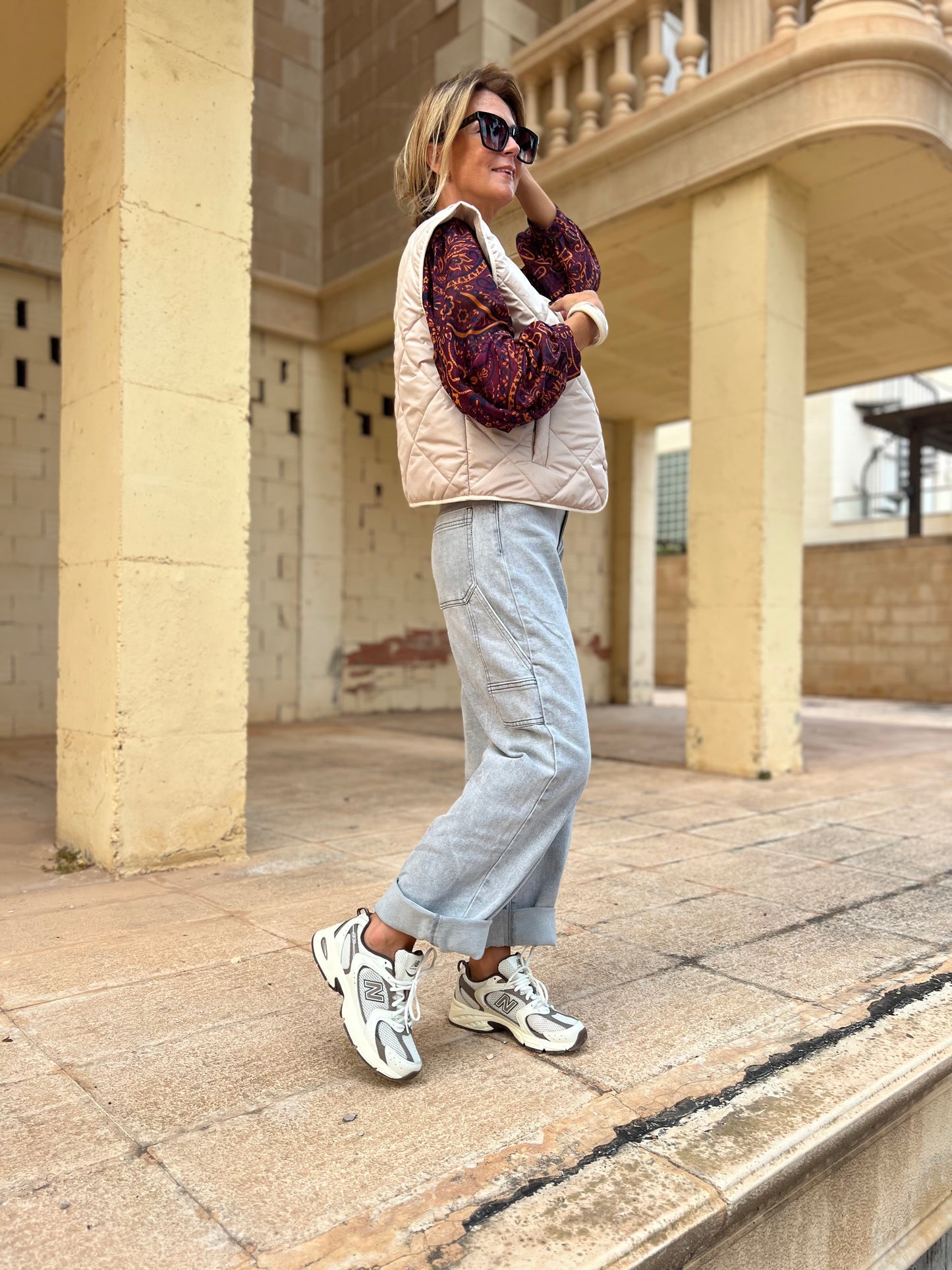 FRANKIE PADDED GILET MACHIATO