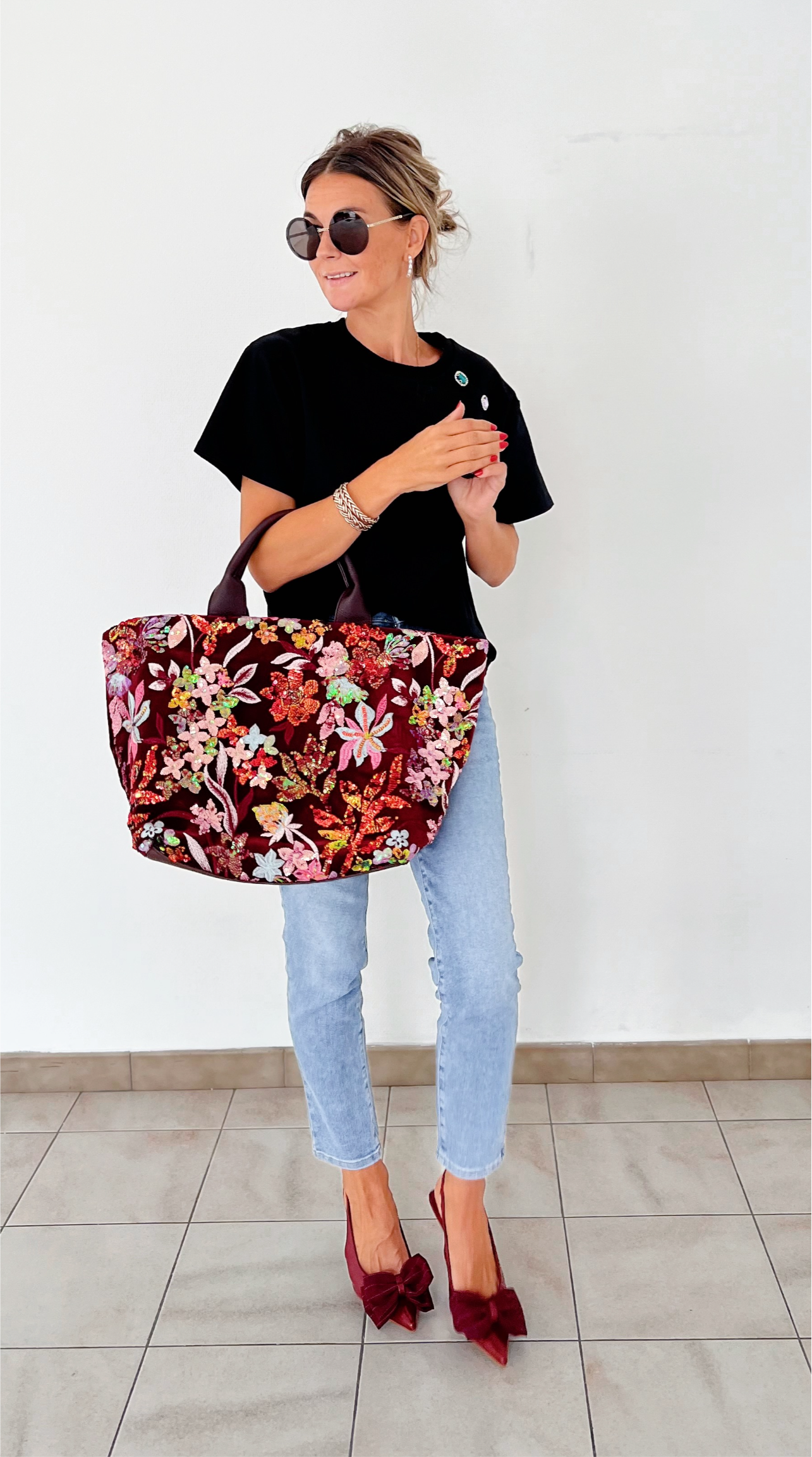 SLINGBACKS BORDEAUX
