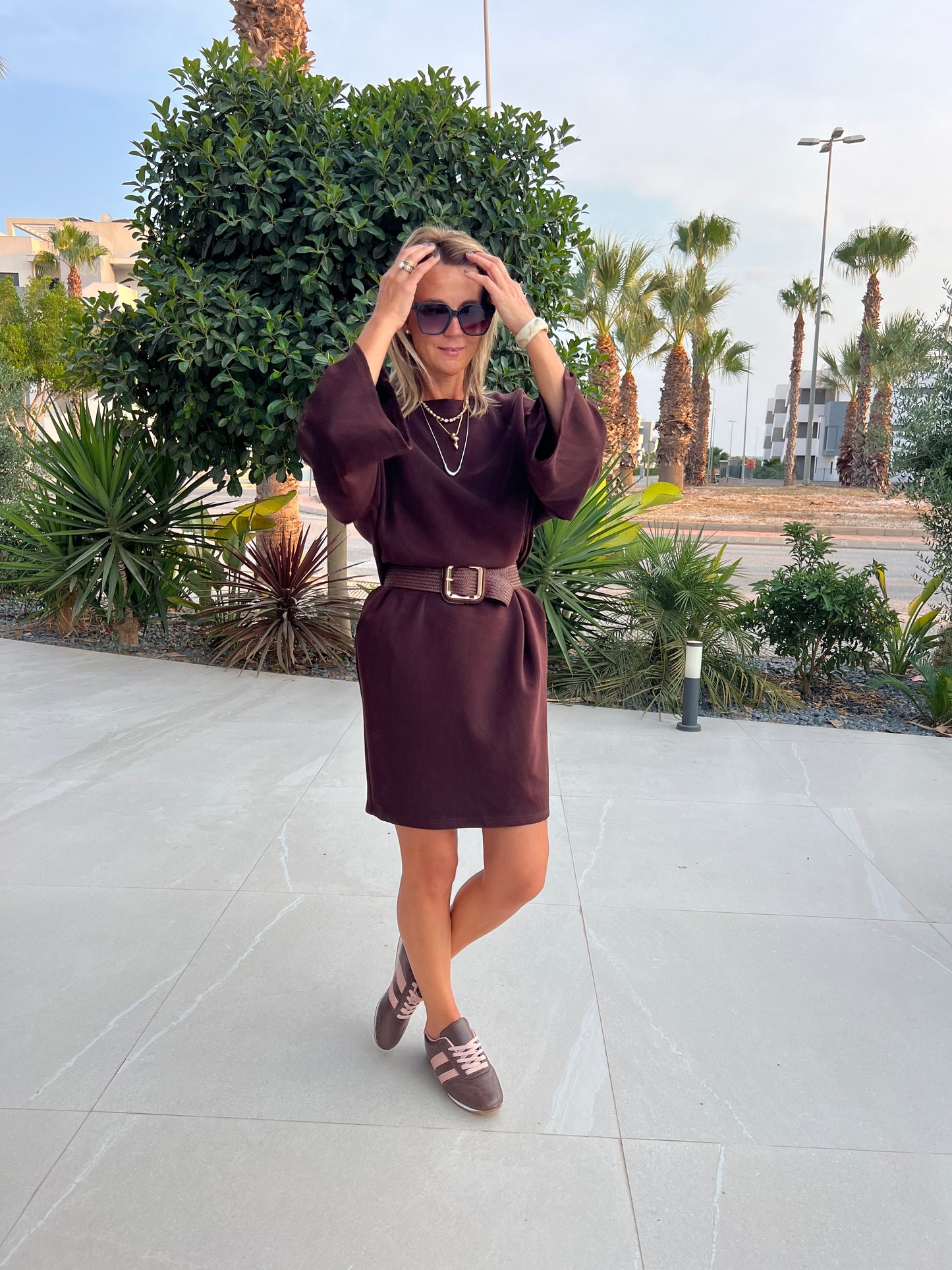 URBAN SOFTY ESPRESSO DRESS