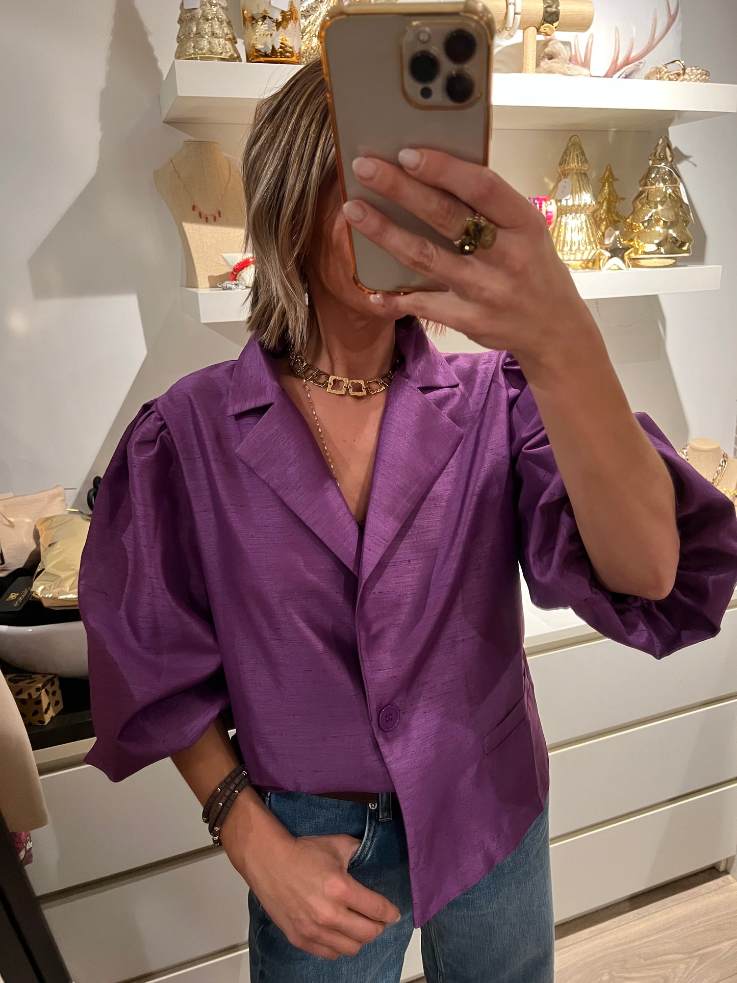 CARLY BLAZER/BLOUSE