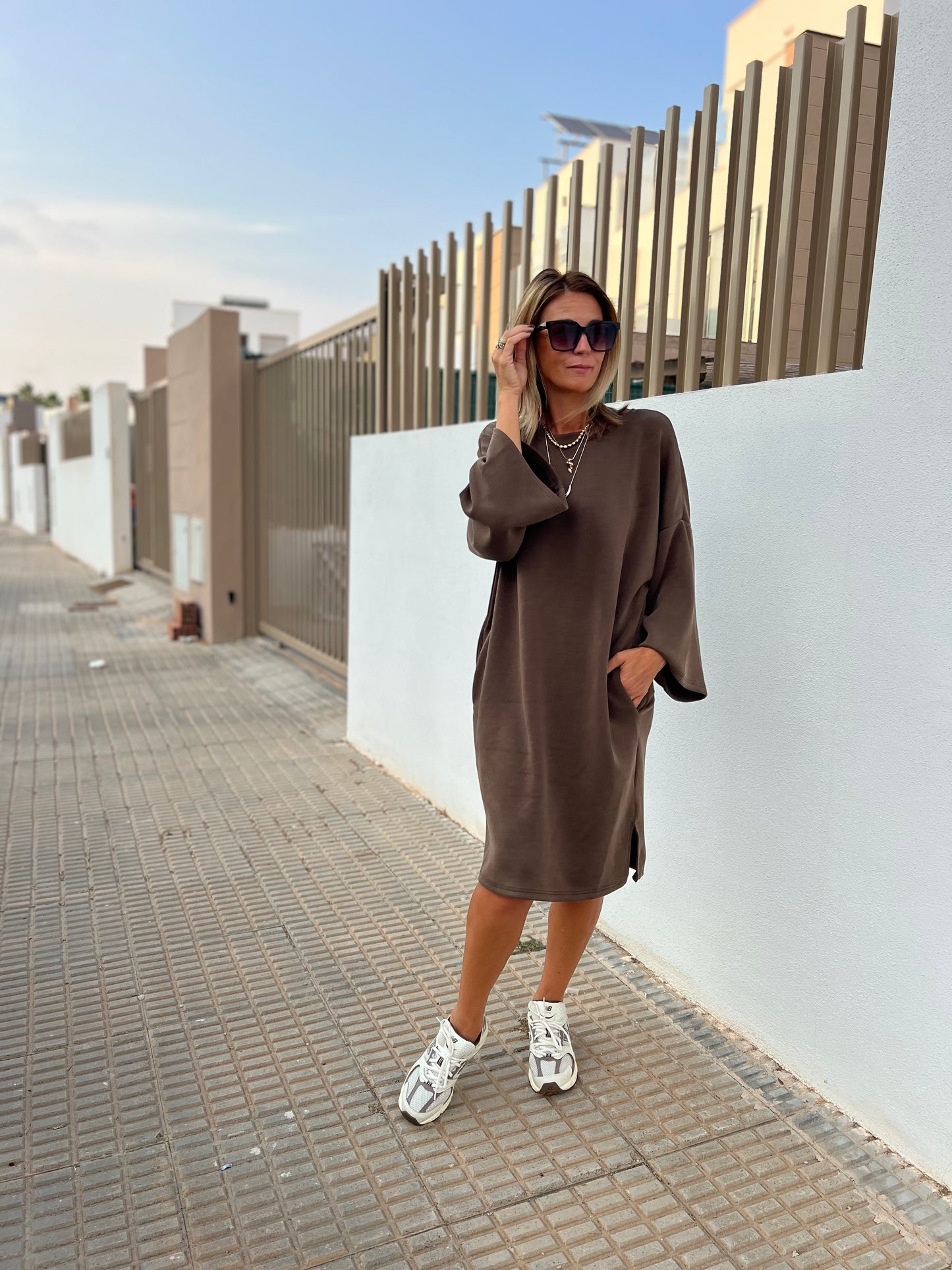 URBAN SOFTY MOCHA MIST DRESS