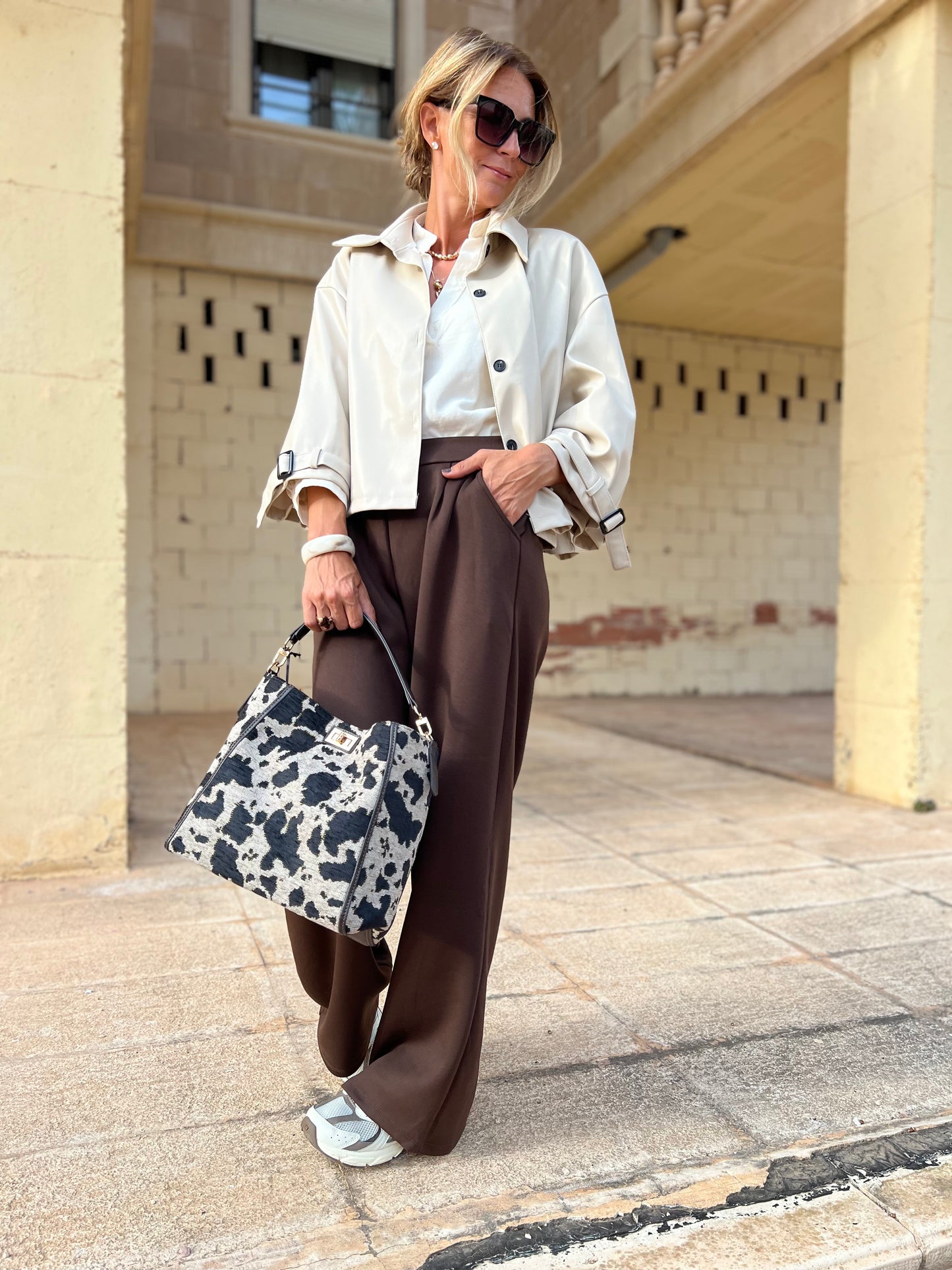 POMMELINE CORDUROY BLOUSE OFF WHITE