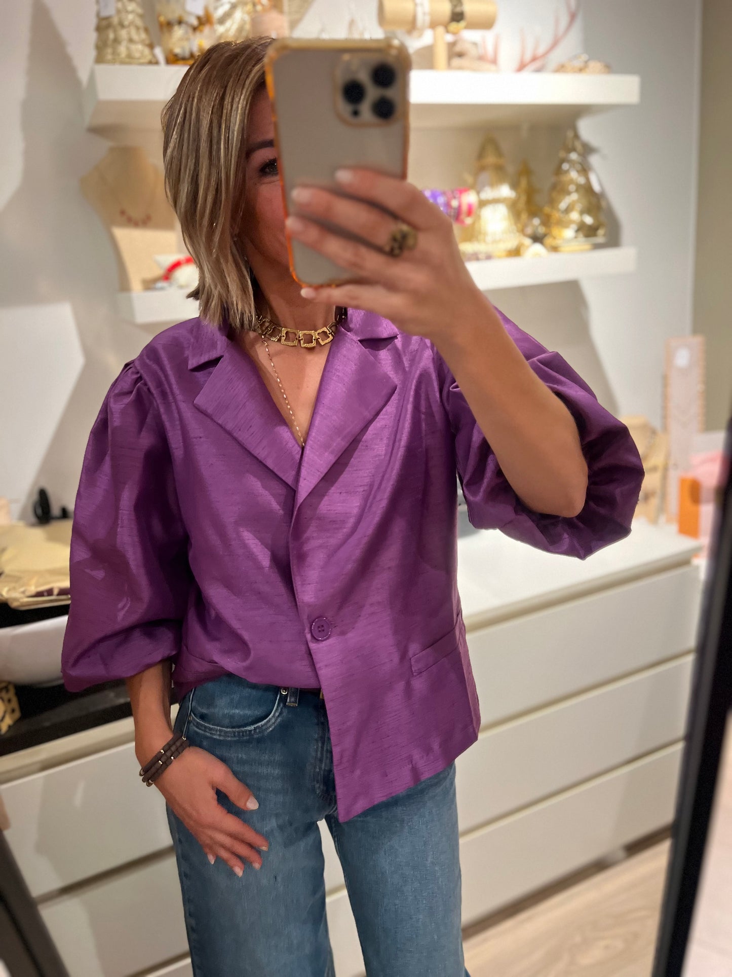 CARLY BLAZER/BLOUSE