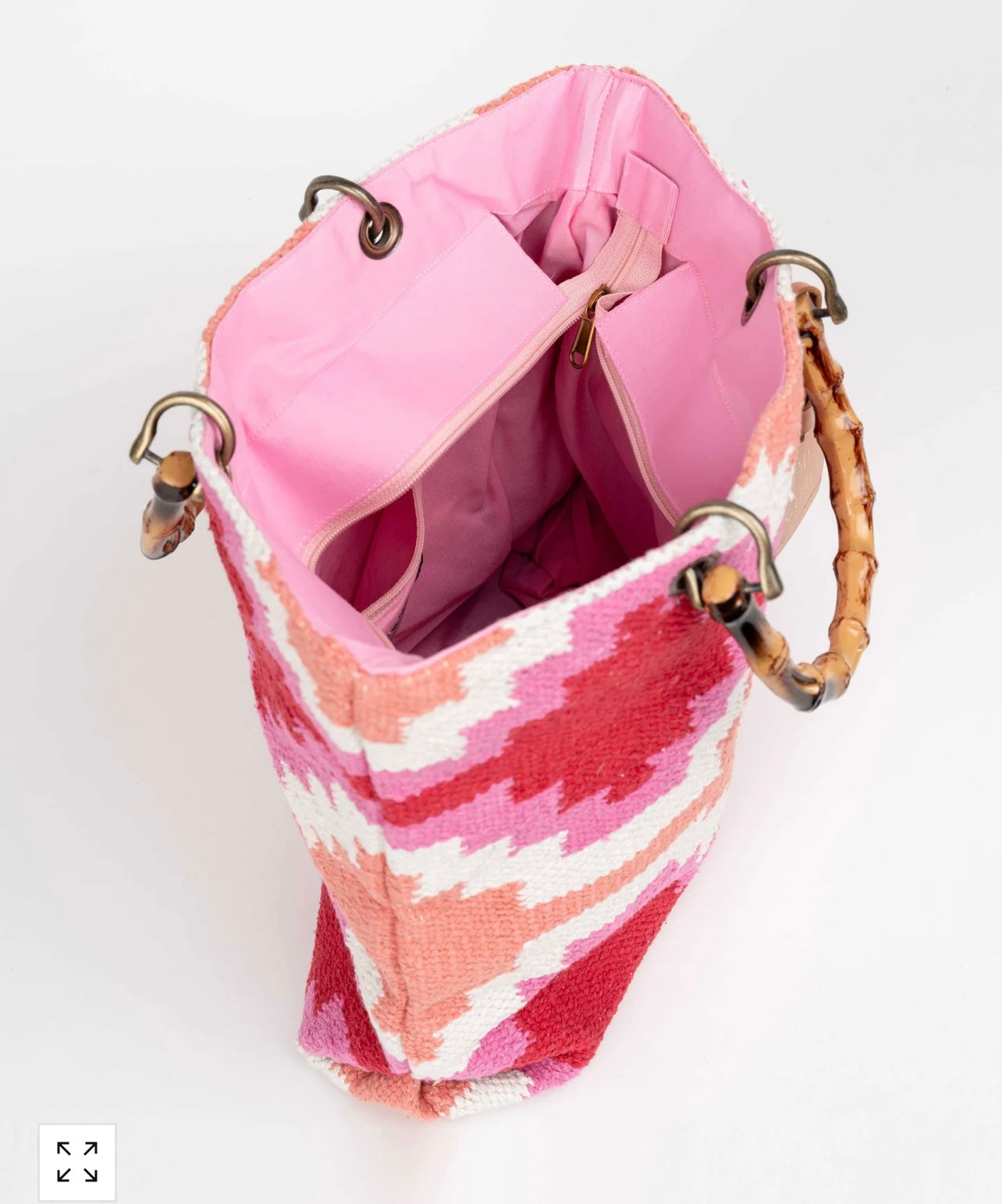 YUCATAN SHOPPER MULTICOLOR ROSA