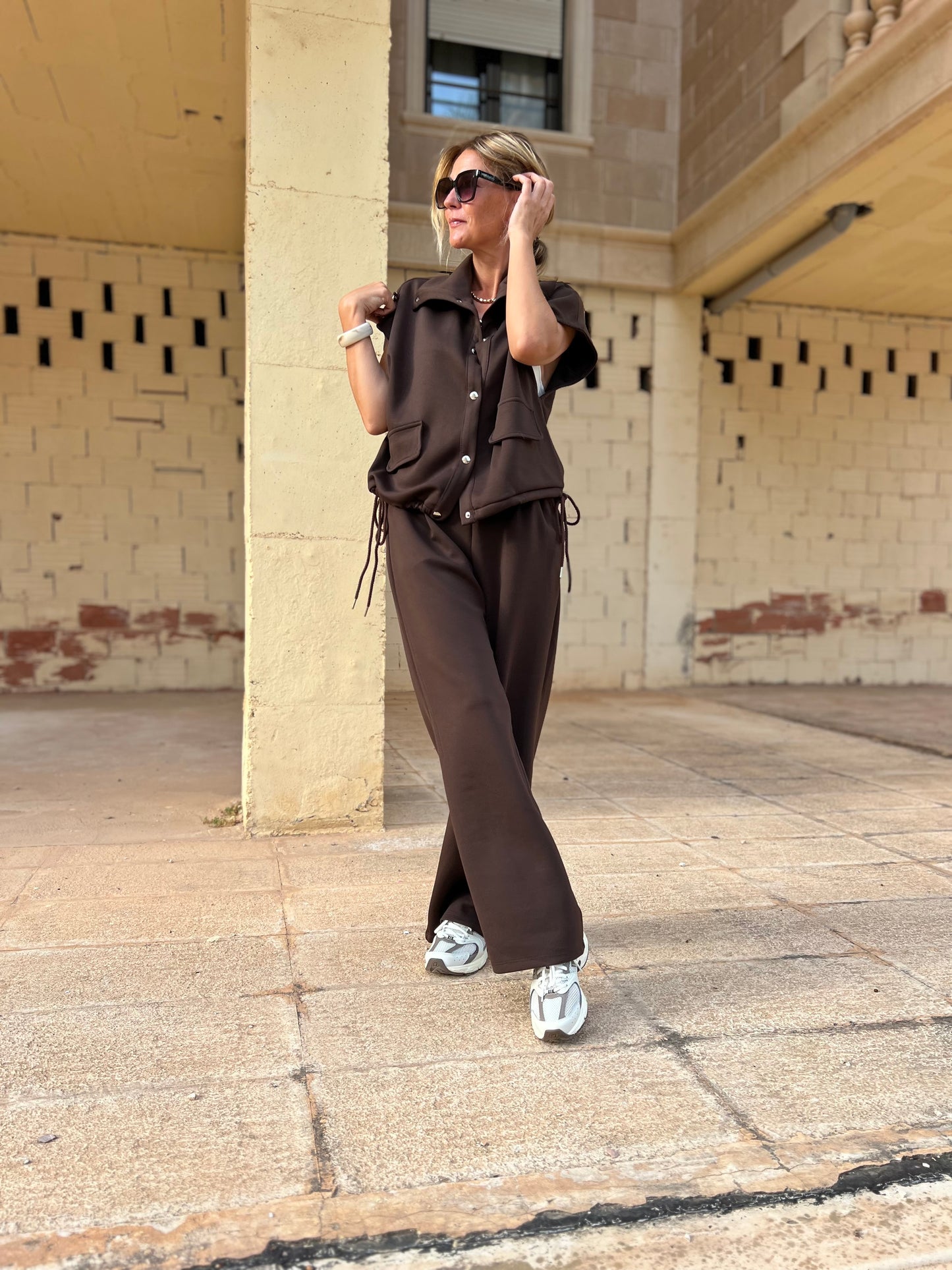 NELLY GILET BROWN