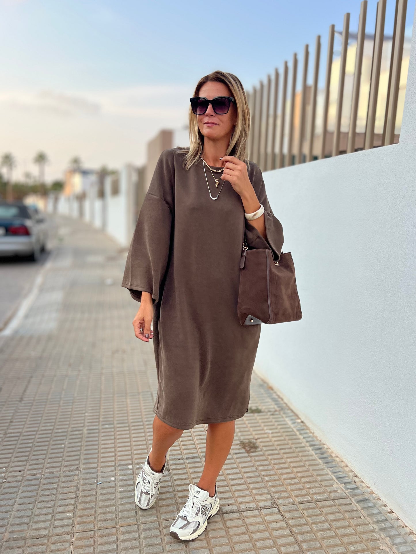 URBAN SOFTY MOCHA MIST DRESS