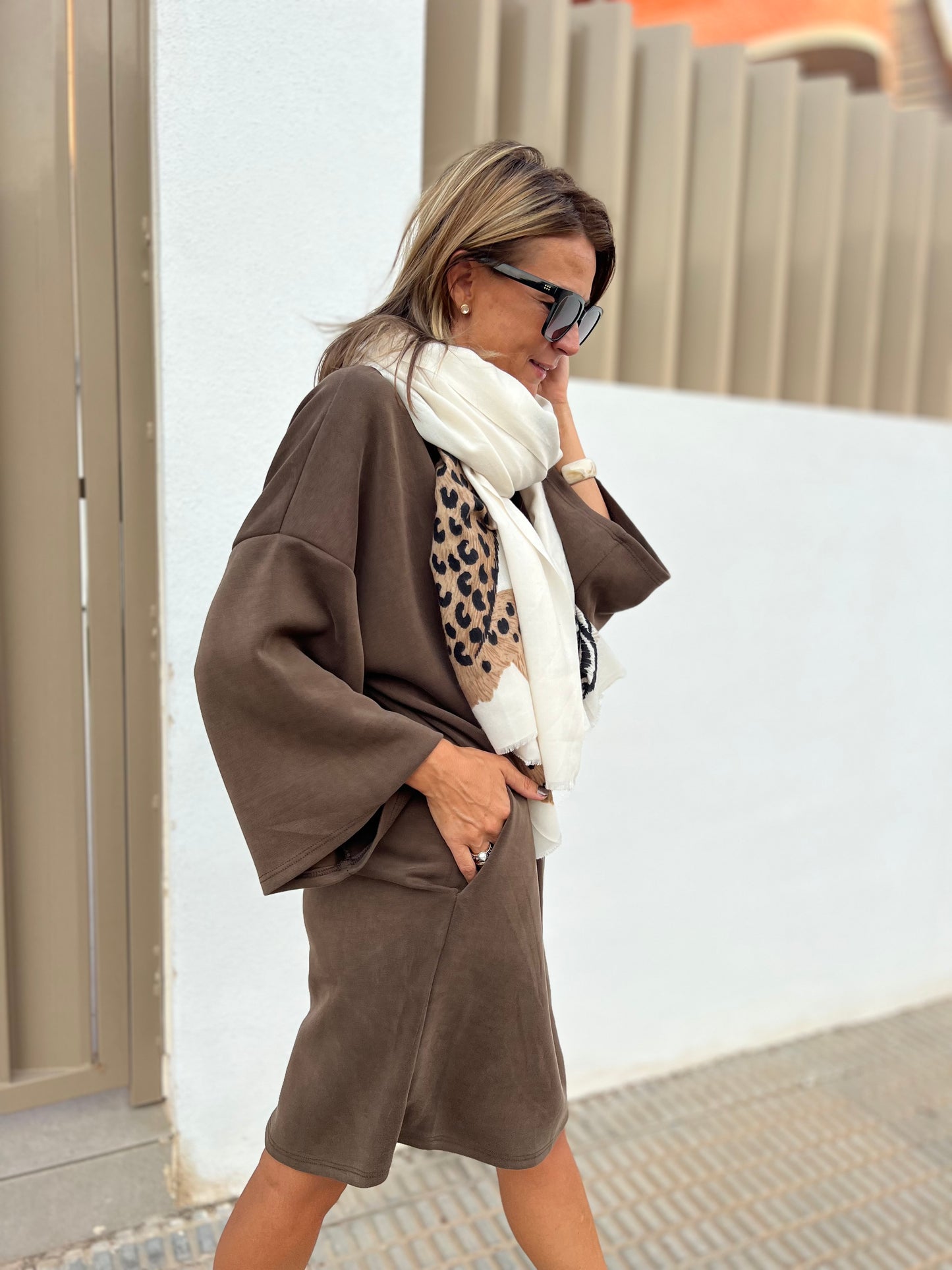 URBAN SOFTY MOCHA MIST DRESS