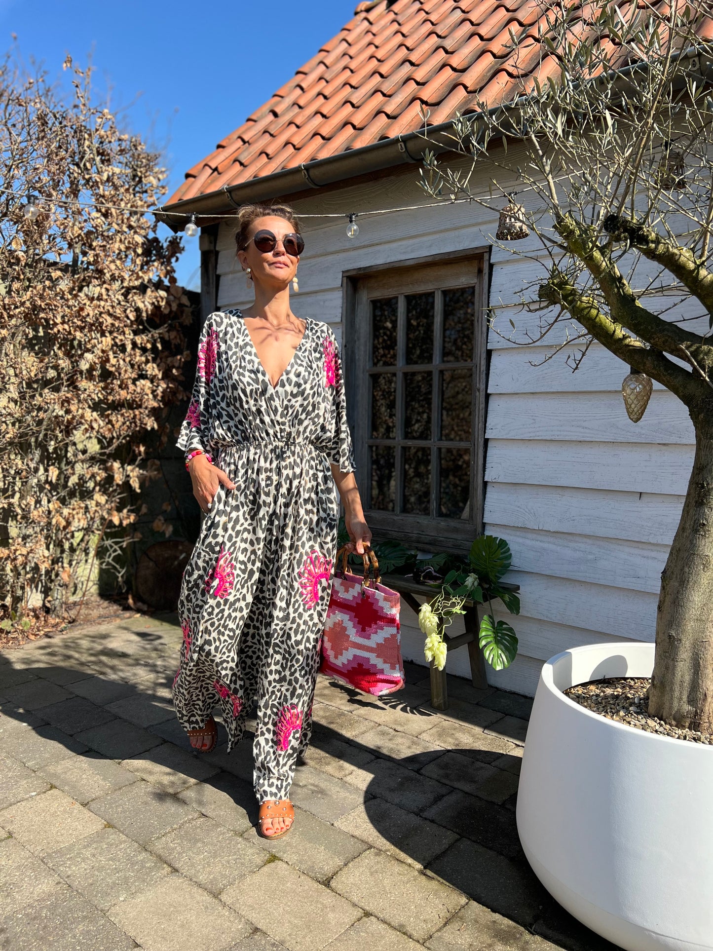 MILLIE LÉOPARD WIDE JUMPSUIT