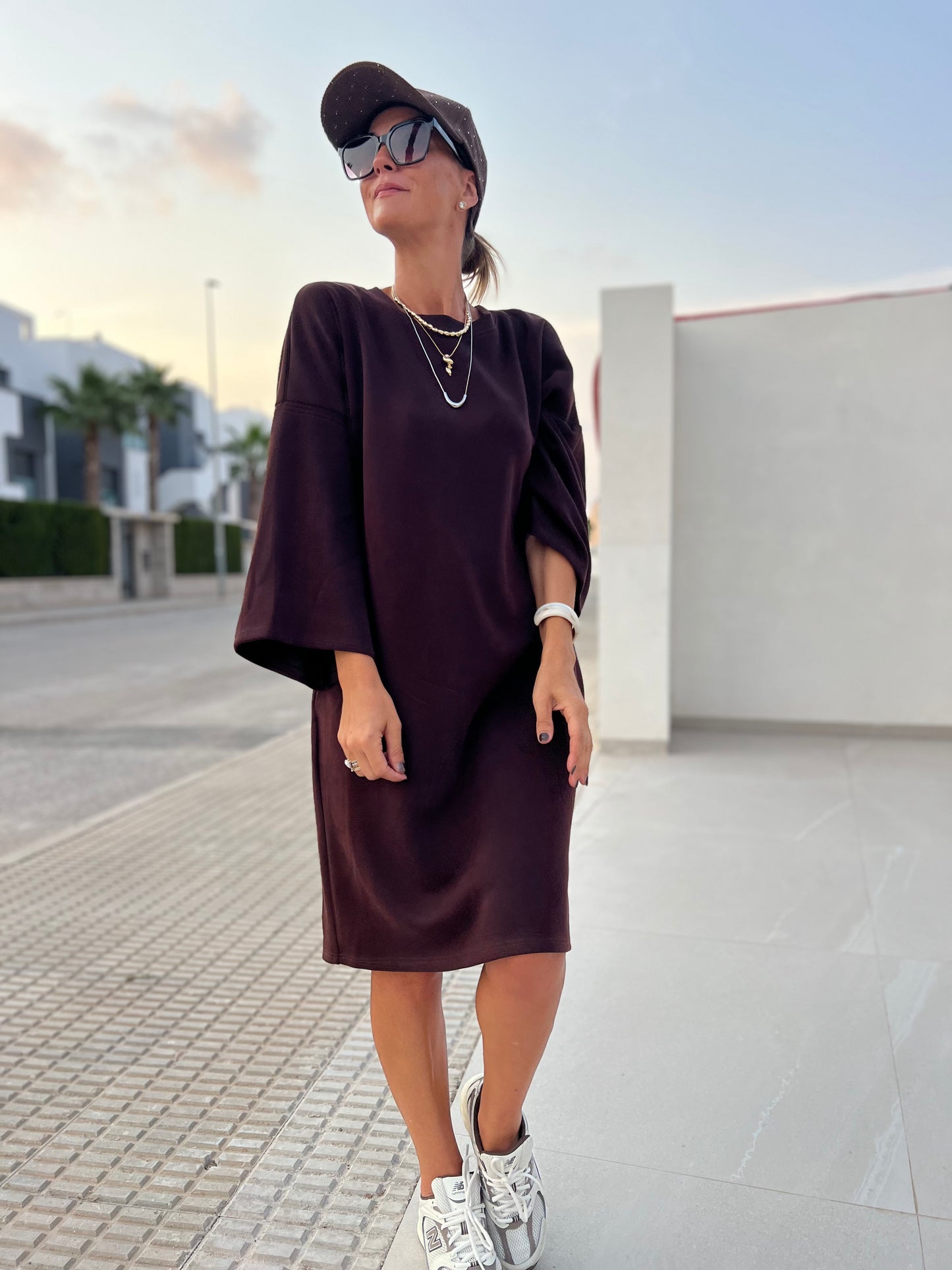 URBAN SOFTY ESPRESSO DRESS