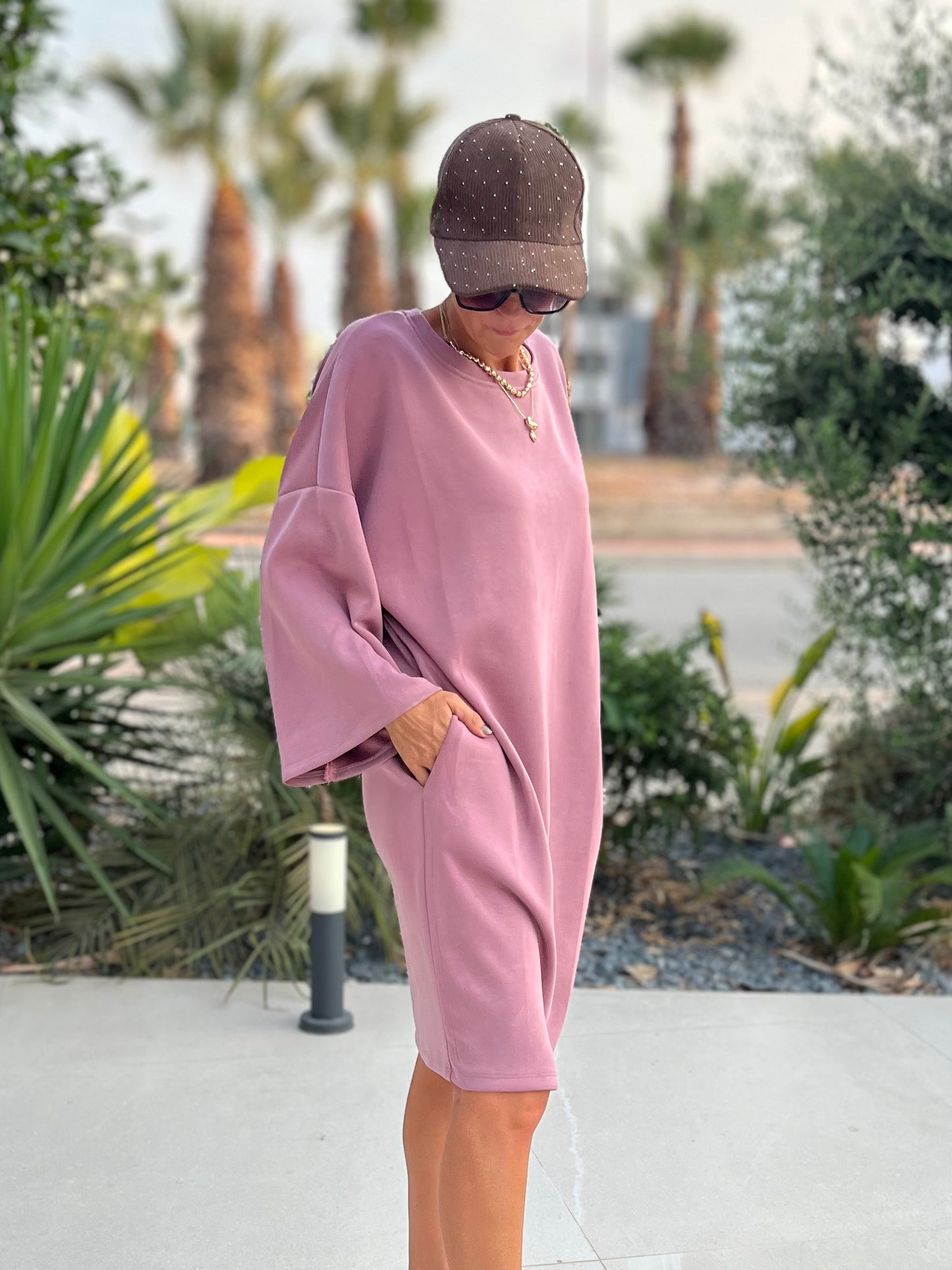 URBAN SOFTY DRESS OLD PINK