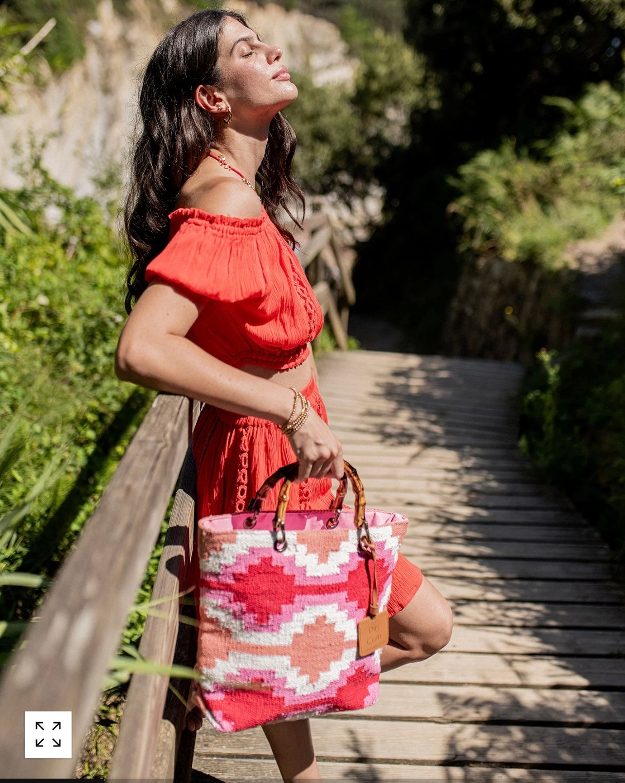 YUCATAN SHOPPER MULTICOLOR ROSA