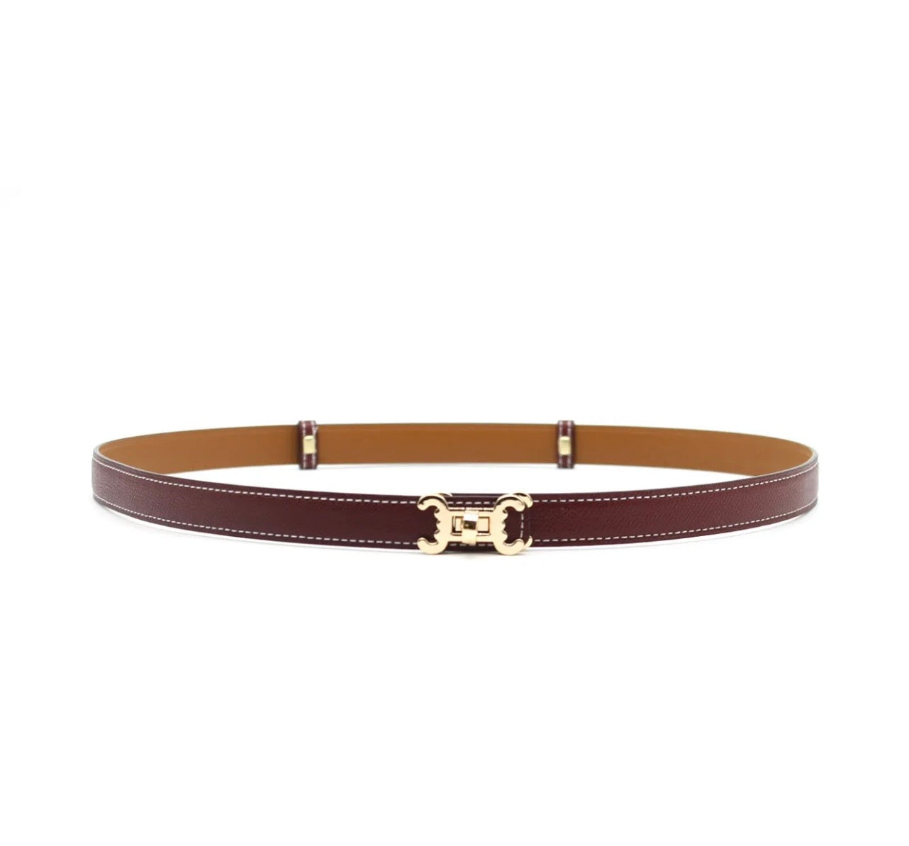 COLLECTION C BY BELLEROSIE BELT BORDEAUX