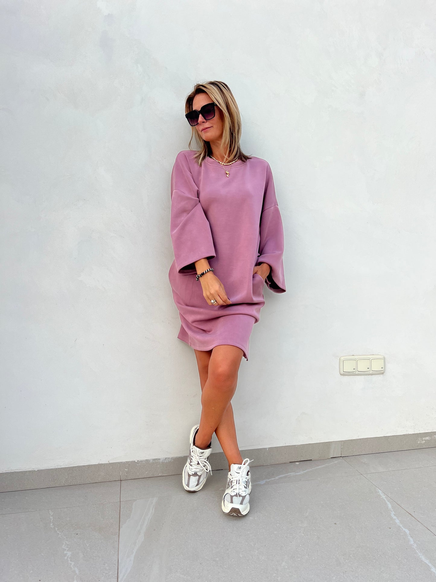 URBAN SOFTY DRESS OLD PINK