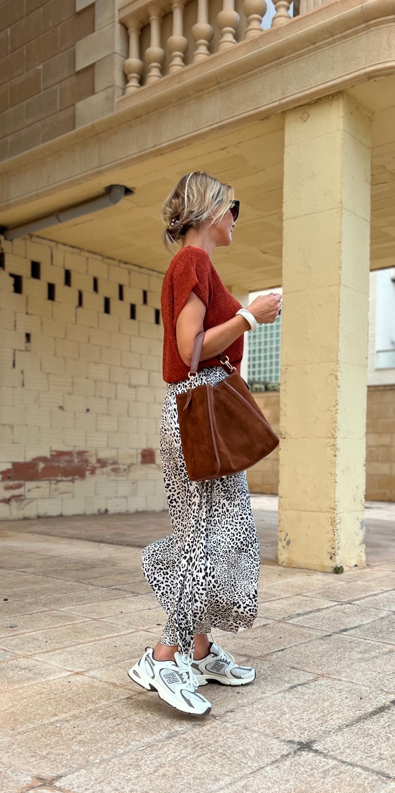 LUREX TOP COGNAC