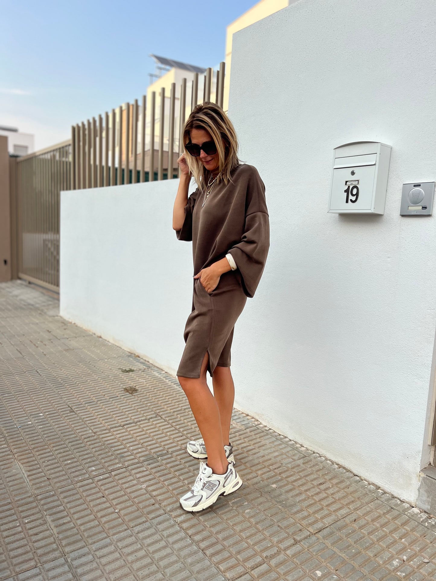URBAN SOFTY MOCHA MIST DRESS