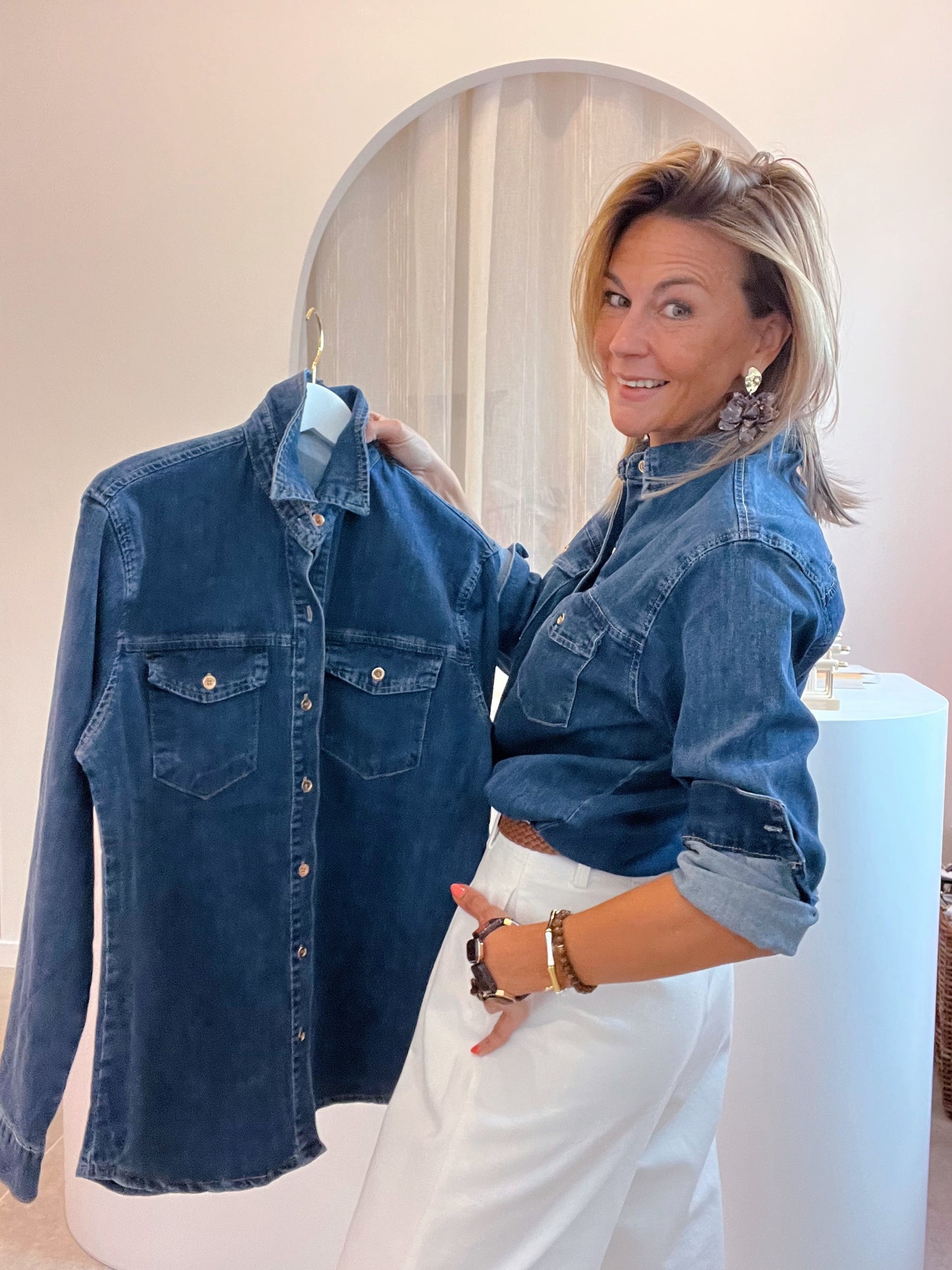 DENIM BLOUSE