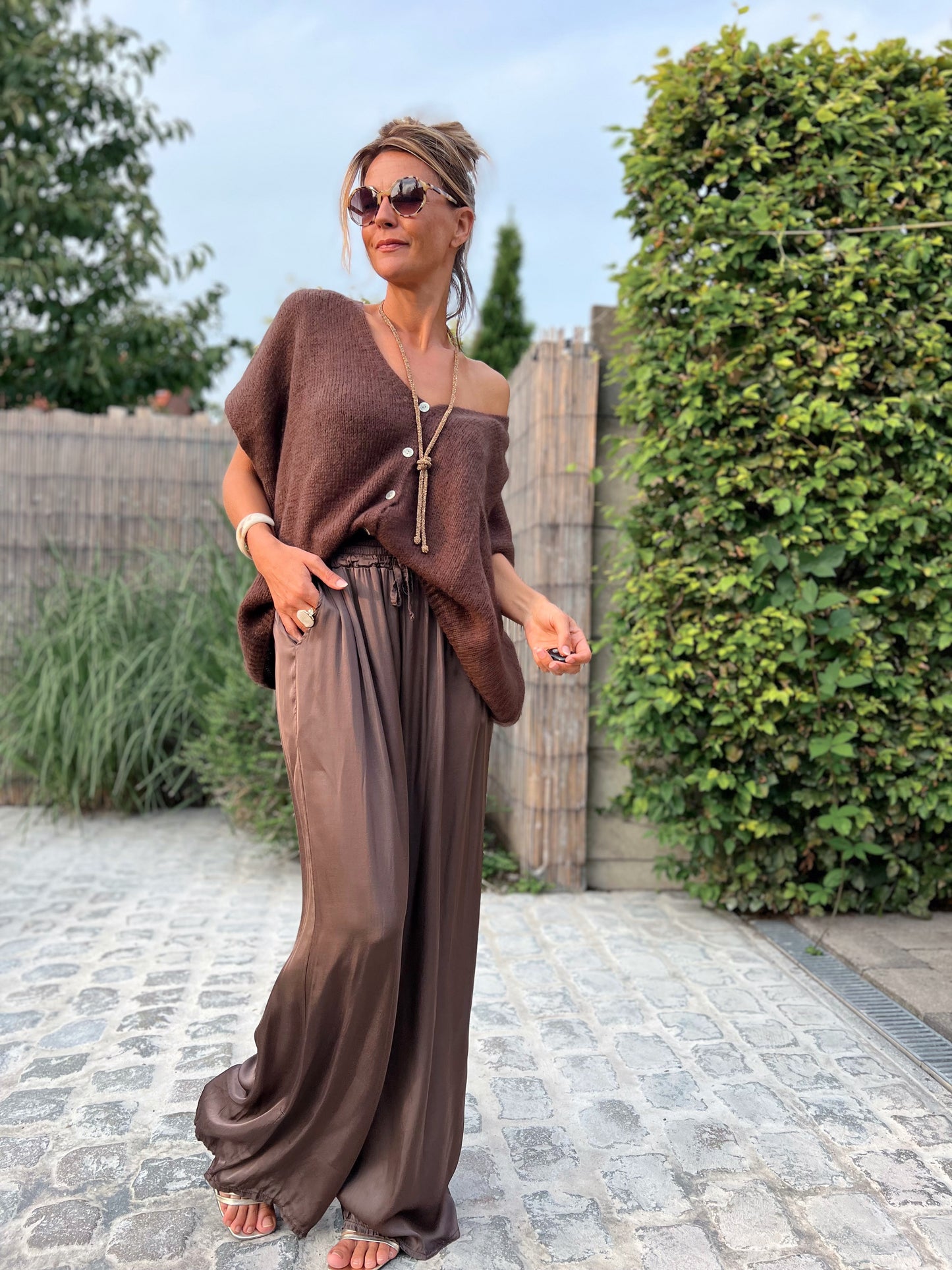 CHARMY GILET CHOCOLATE