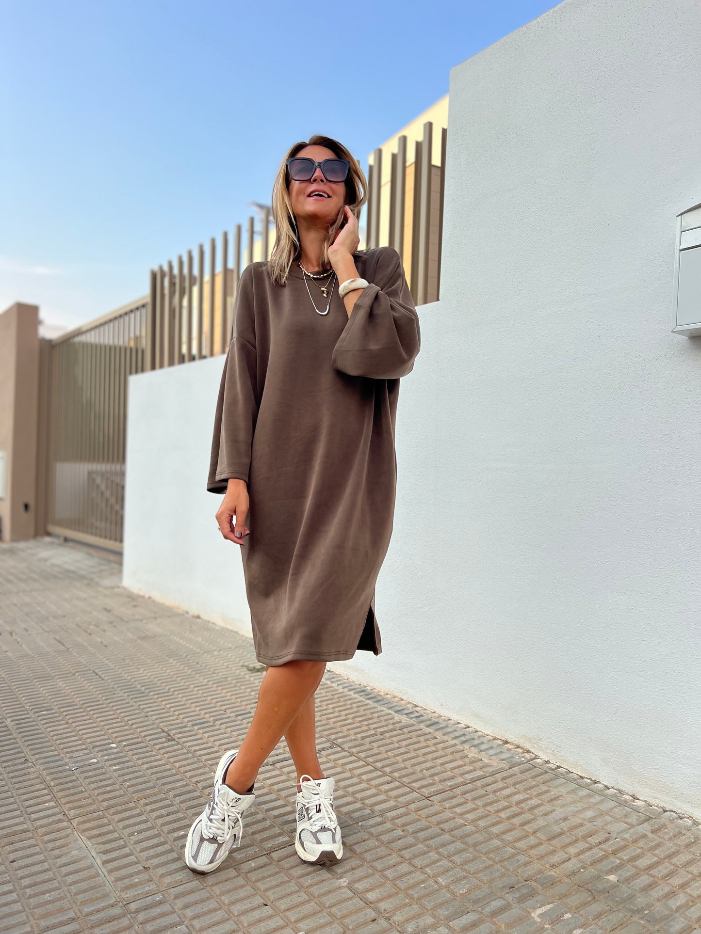 URBAN SOFTY MOCHA MIST DRESS